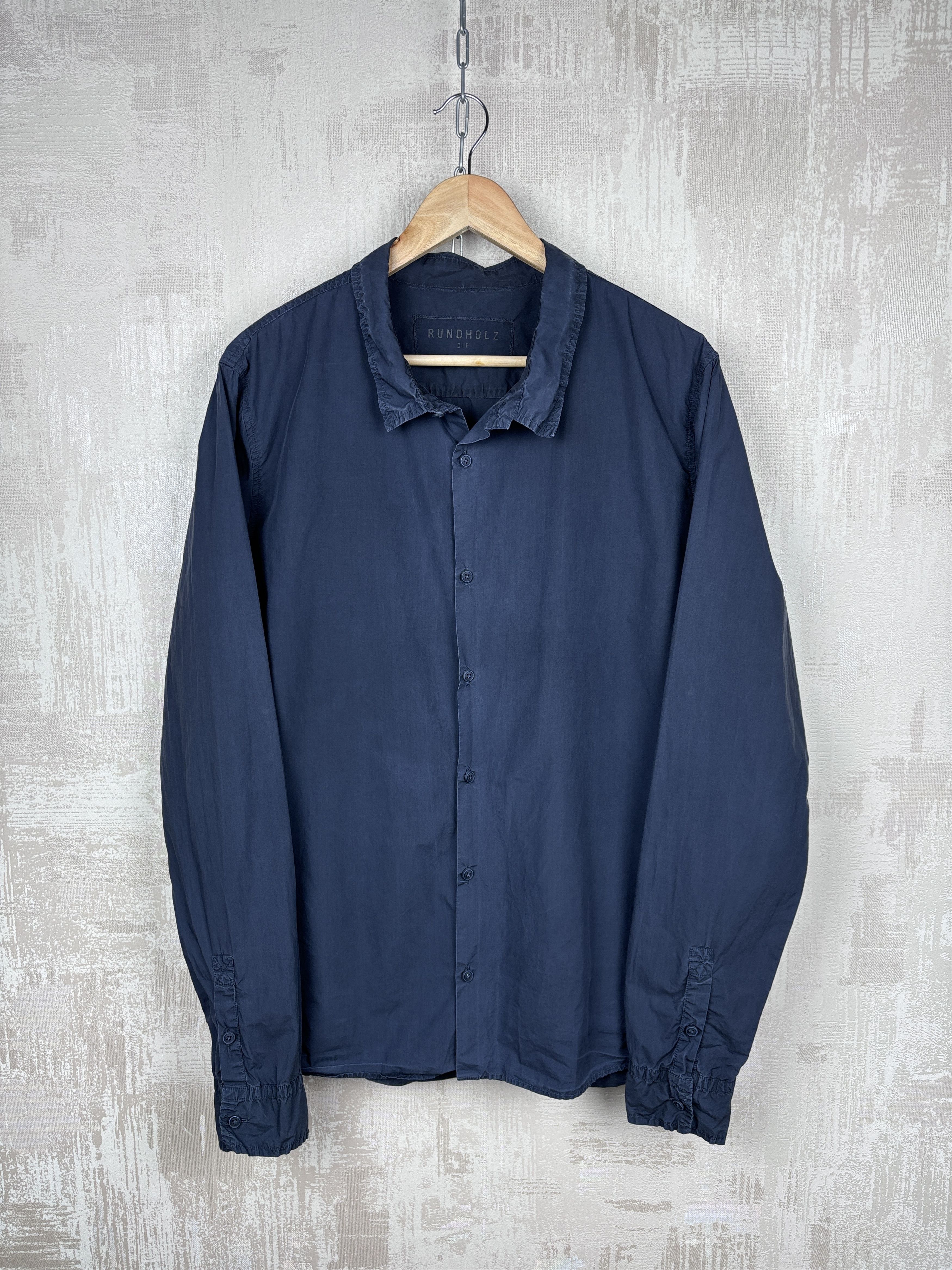 Rundholz Rundholz Dip Long Sleeve Shirt Faded Color Navy Blue Size US L / EU 52-54 / 3 - 11 Thumbnail