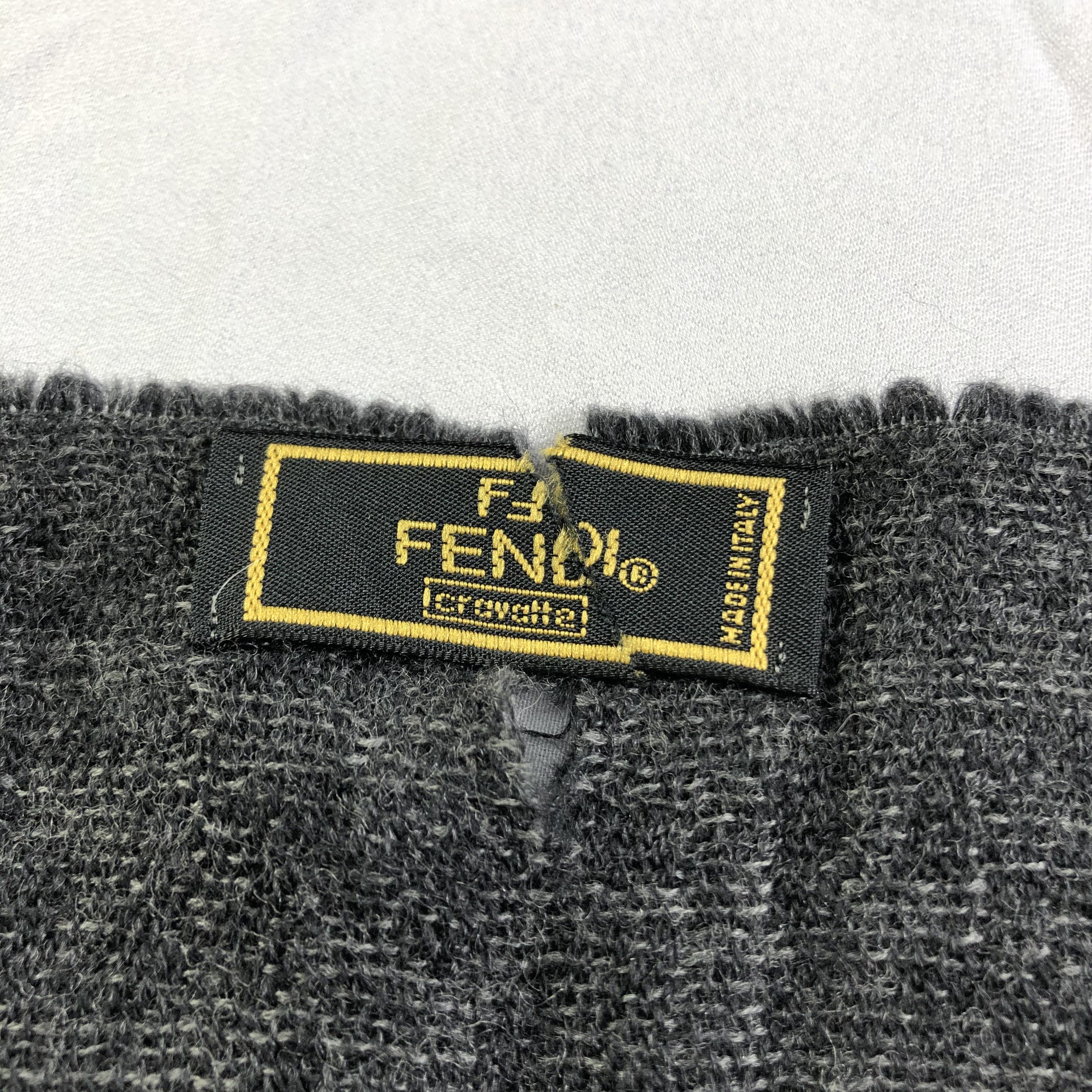 Fendi Fendi Monogram Wool Scarf Muffler Neckwear V2389 Size ONE SIZE - 5 Thumbnail