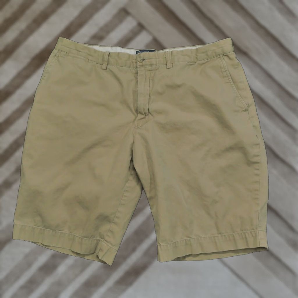 Polo Ralph Lauren VINTAGE Polo Ralph Lauren Shorts Mens 38 Tan Chino Cotton 90s Size US M / EU 48-50 / 2 - 1 Thumbnail