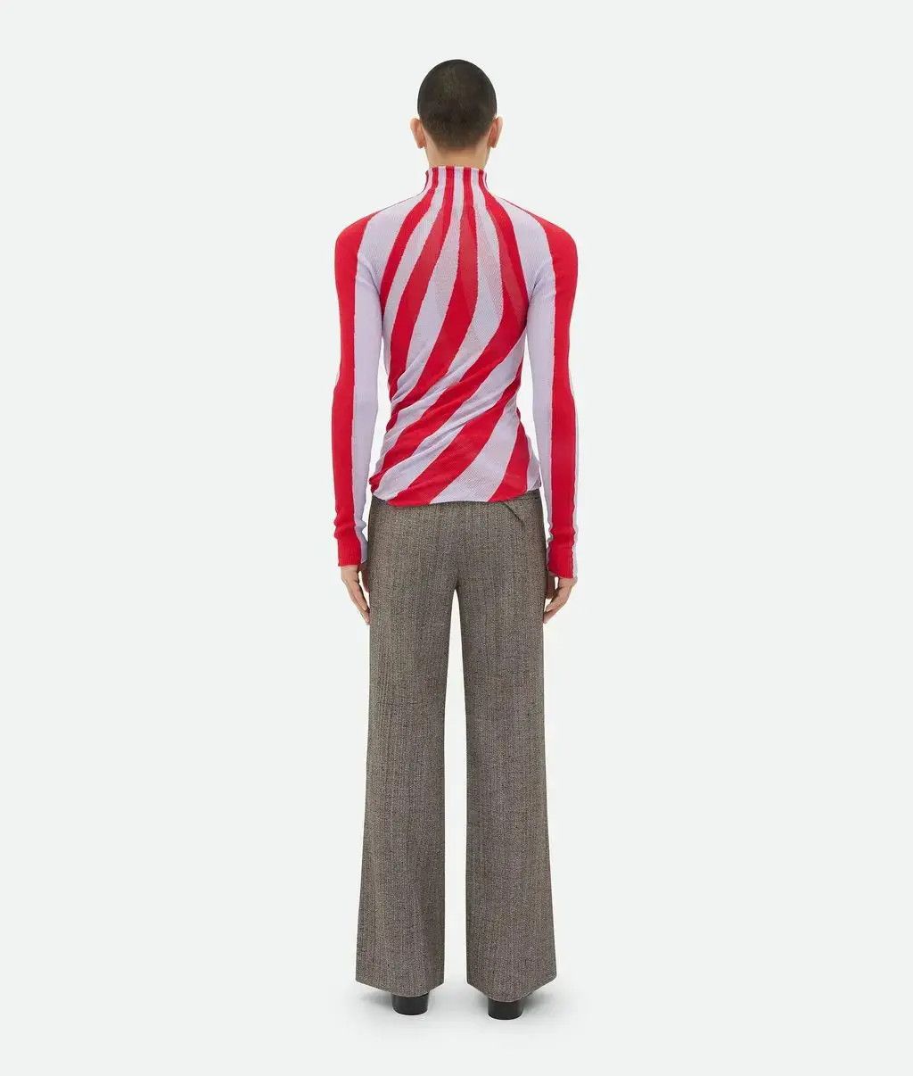 Bottega Veneta o1loc1c0825 757617 Light Cotton Twisted Turtleneck Sweater Size US XL / EU 56 / 4 - 4 Thumbnail