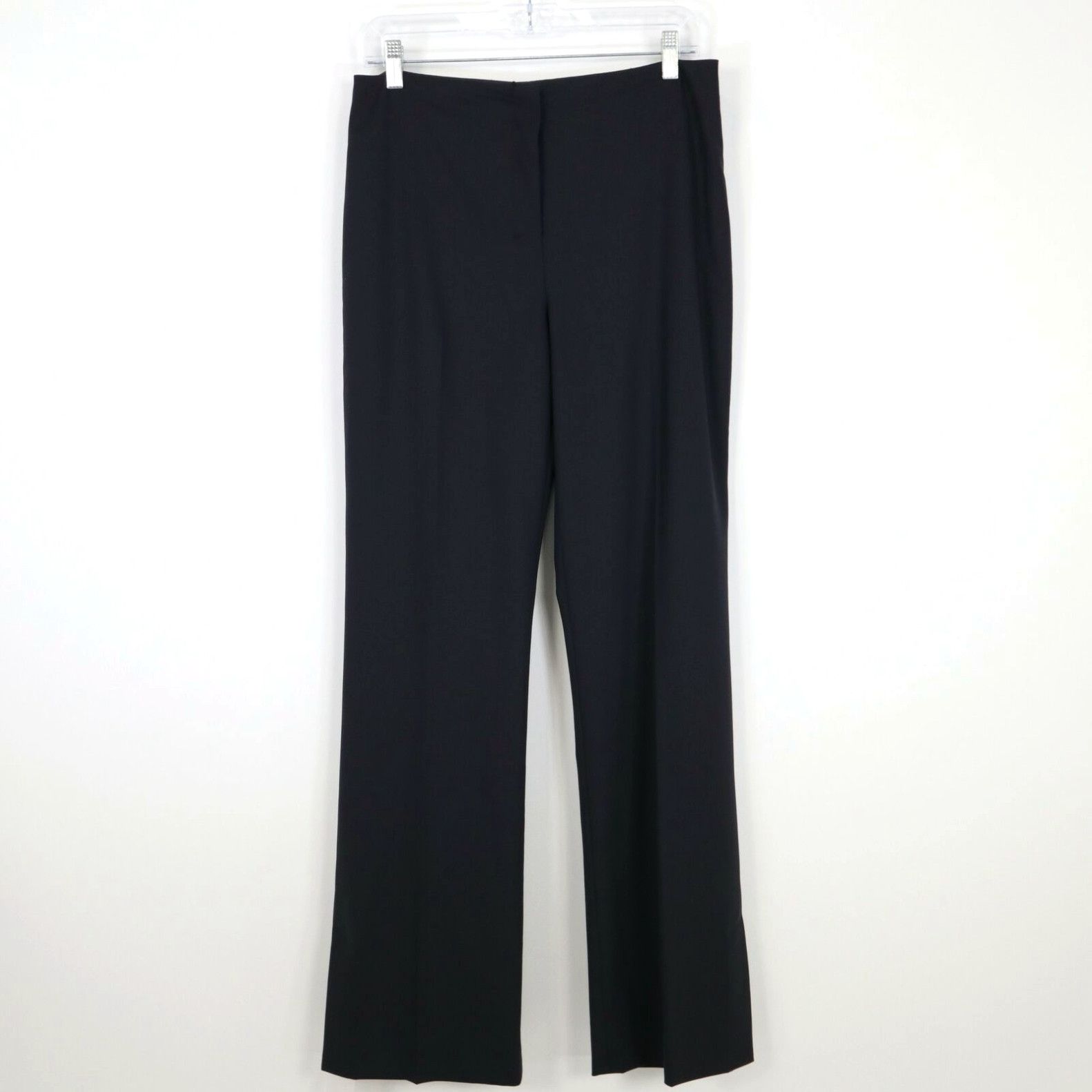 image of Vintage Mm.lafleur Clooney Dress Pants Wool 8 New Navy Blue Flared Slit Career $225 in White, Women
