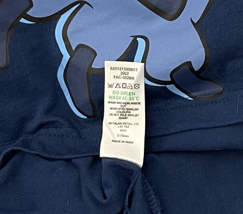 Disney × Stitch's Jeans Stitch Disney Cool T-shirt Size US L / EU 52-54 / 3 - 5 Thumbnail