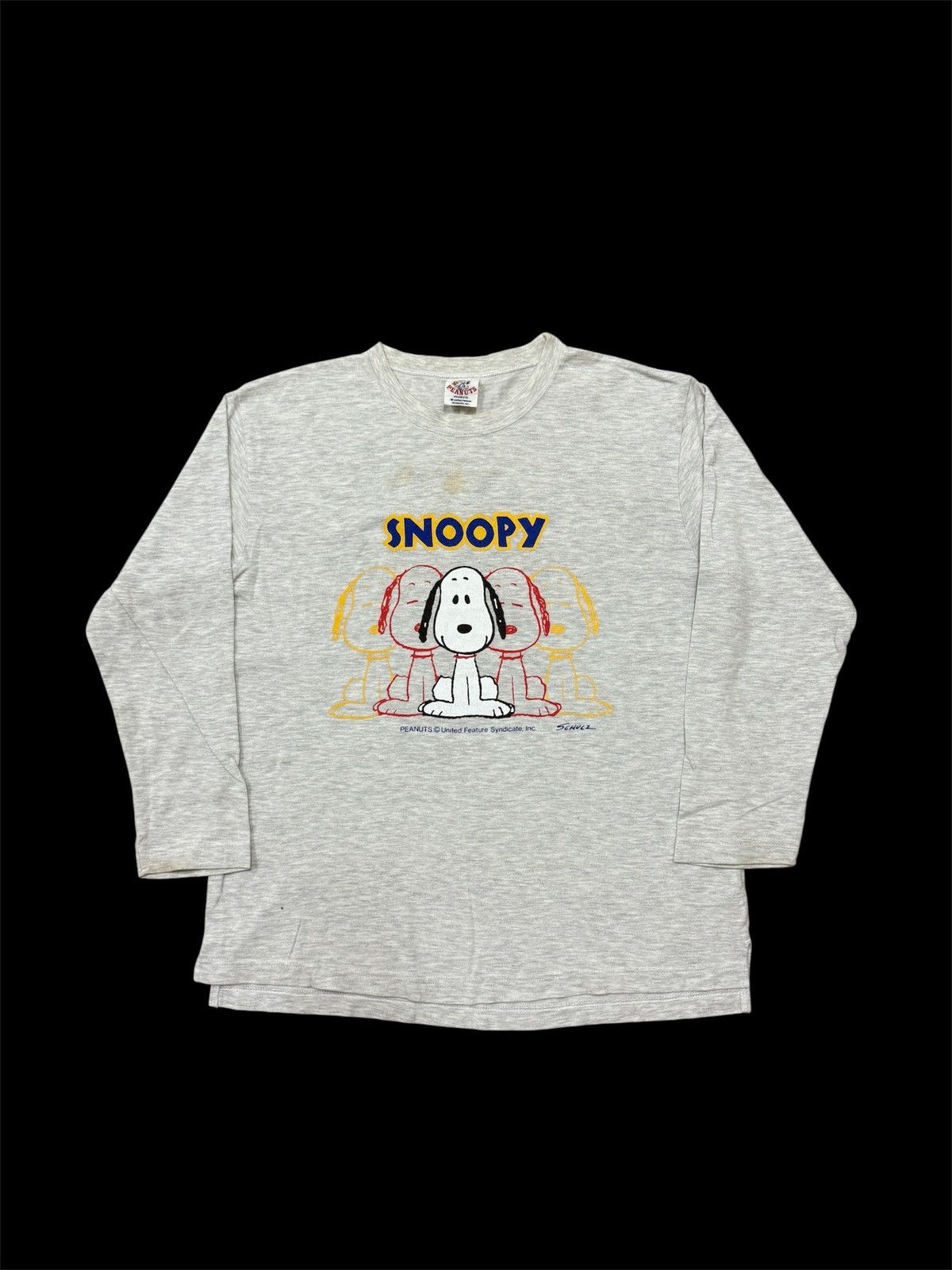 Vintage Vintage Men’s Garment Peanuts Snoopy Longsleeve Tshirt Size US S / EU 44-46 / 1 - 1 Thumbnail