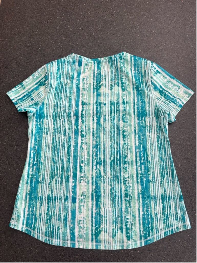Free Country Reel Legends women’s Blue V-Neck Athletic Shirt size PL Size L / US 10 / IT 46 - 5 Thumbnail