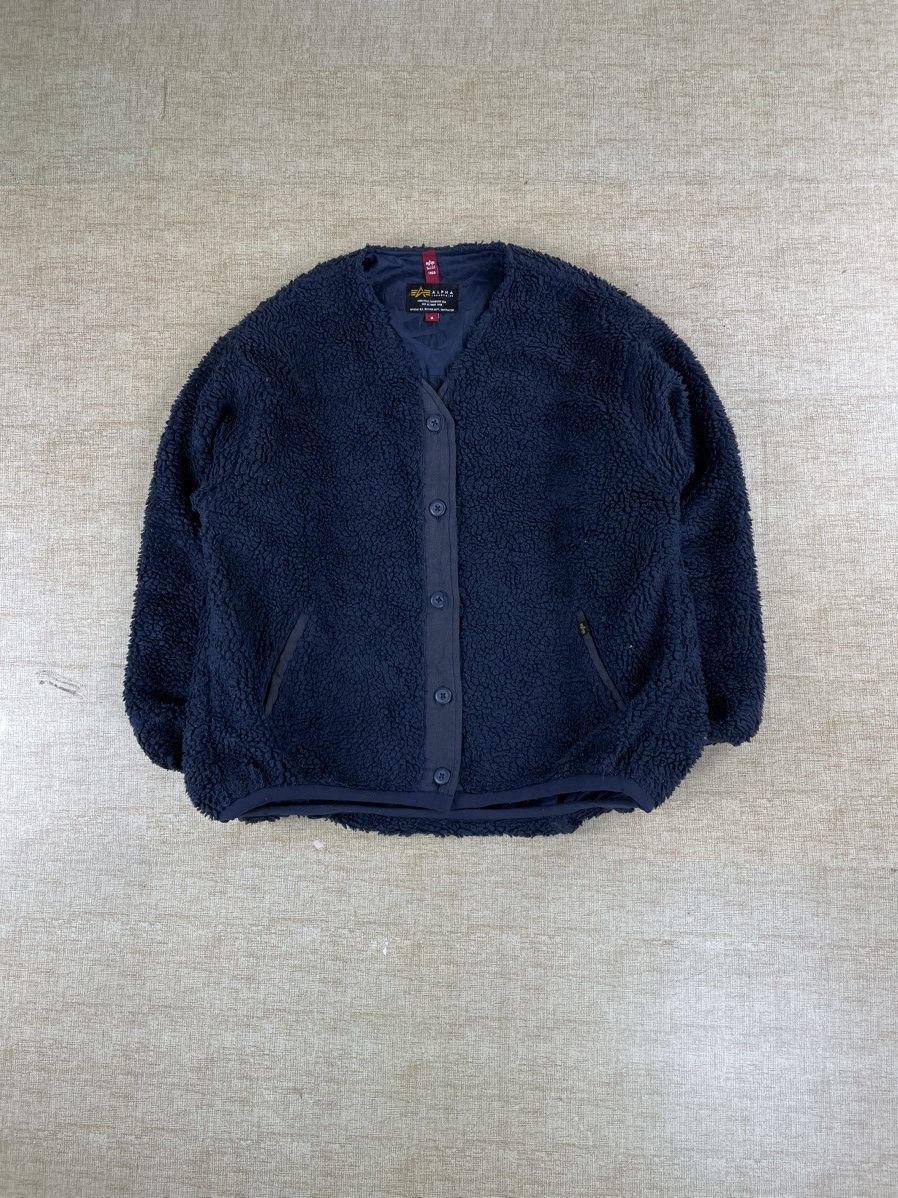 🔥ALPHA INDUSTRIES Buttoned Sherpa Jacket
