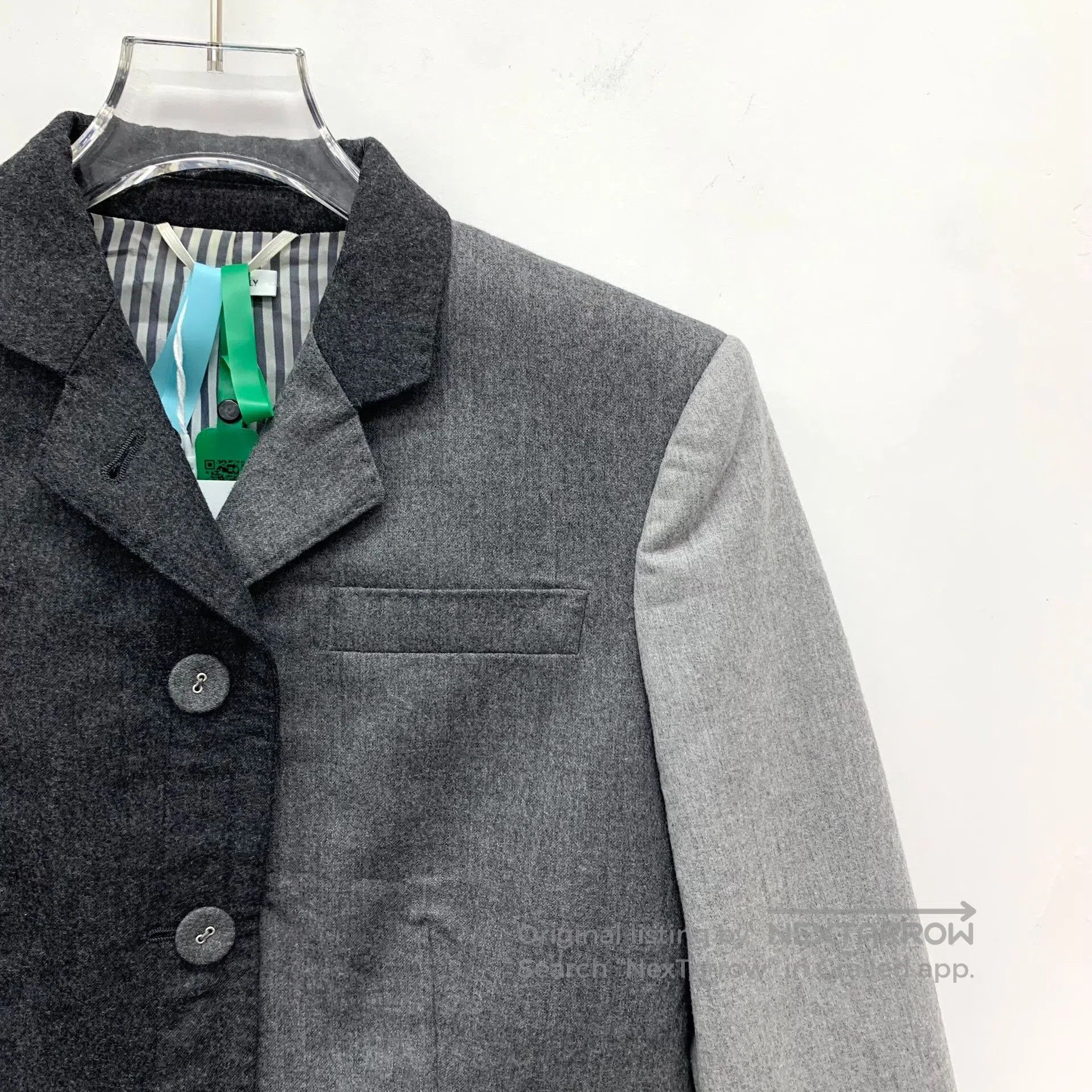 Thom Browne Thom Browne Colorblock Wool Lapel Blazer. Size US XS / EU 42 / 0 - 3 Thumbnail