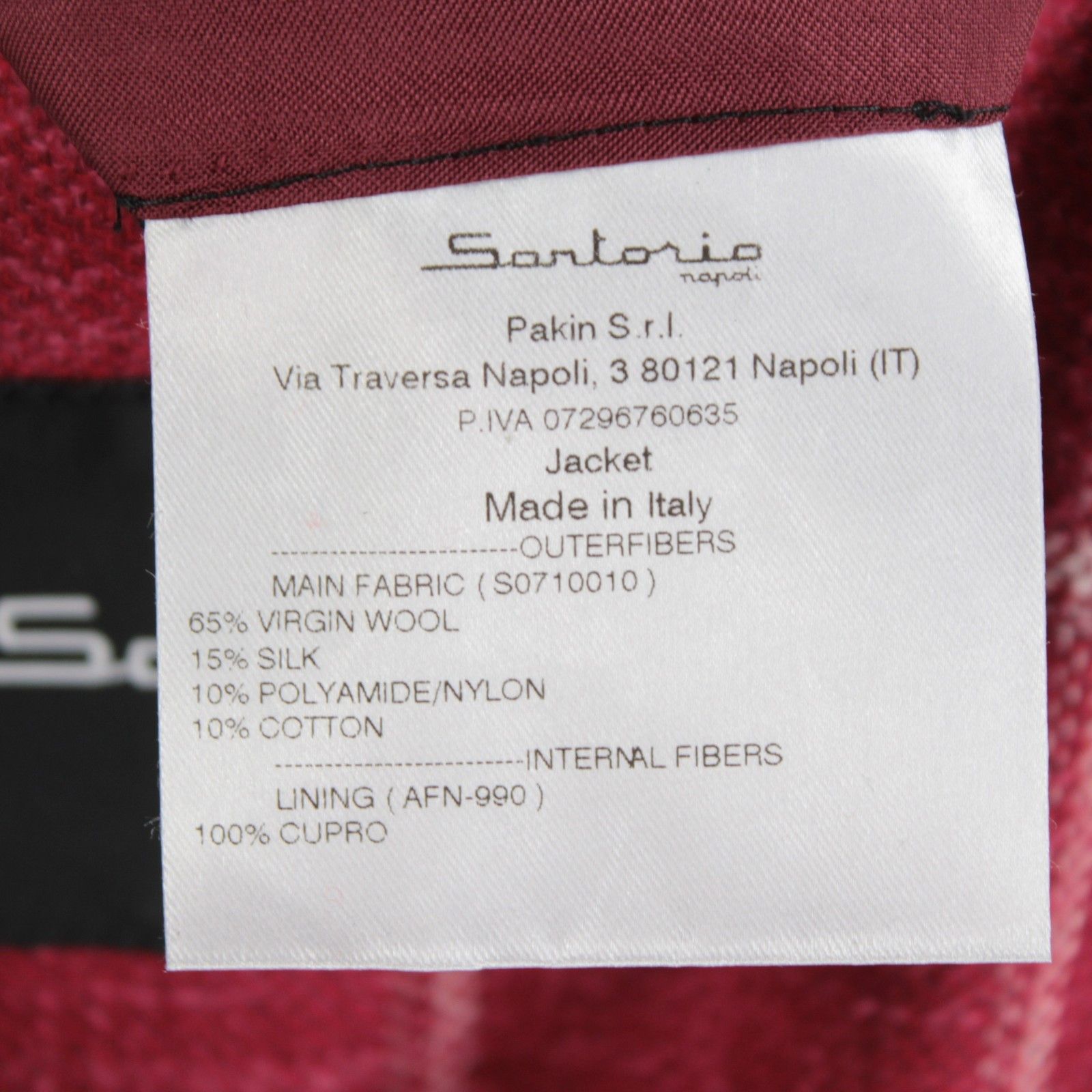 SARTORIO Sartorio Sport Coat Size 42 Regular US in Red Size 42R - 9 Thumbnail
