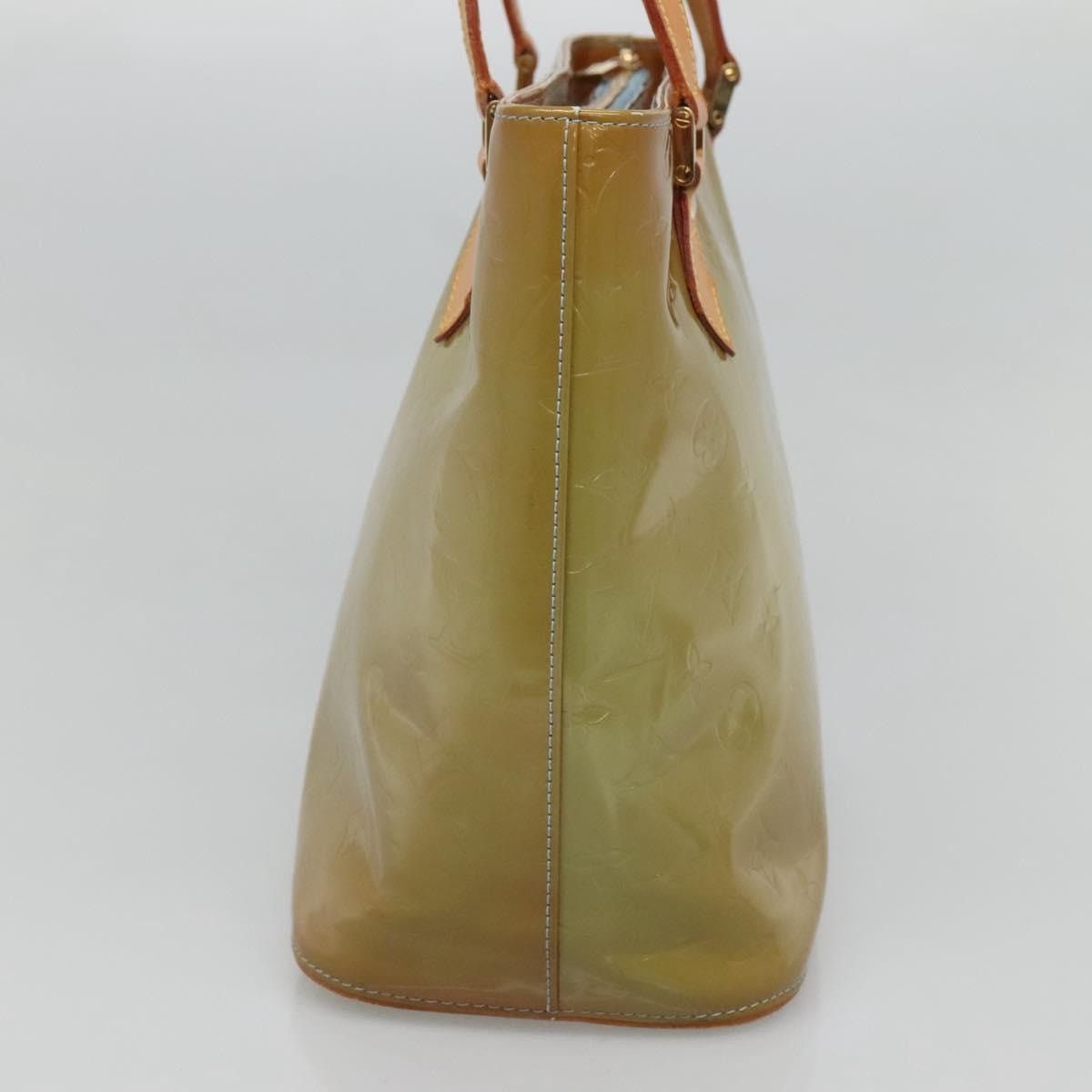 Louis Vuitton LOUIS VUITTON Monogram Vernis Houston Hand Bag Baby Blue Size ONE SIZE - 4 Thumbnail