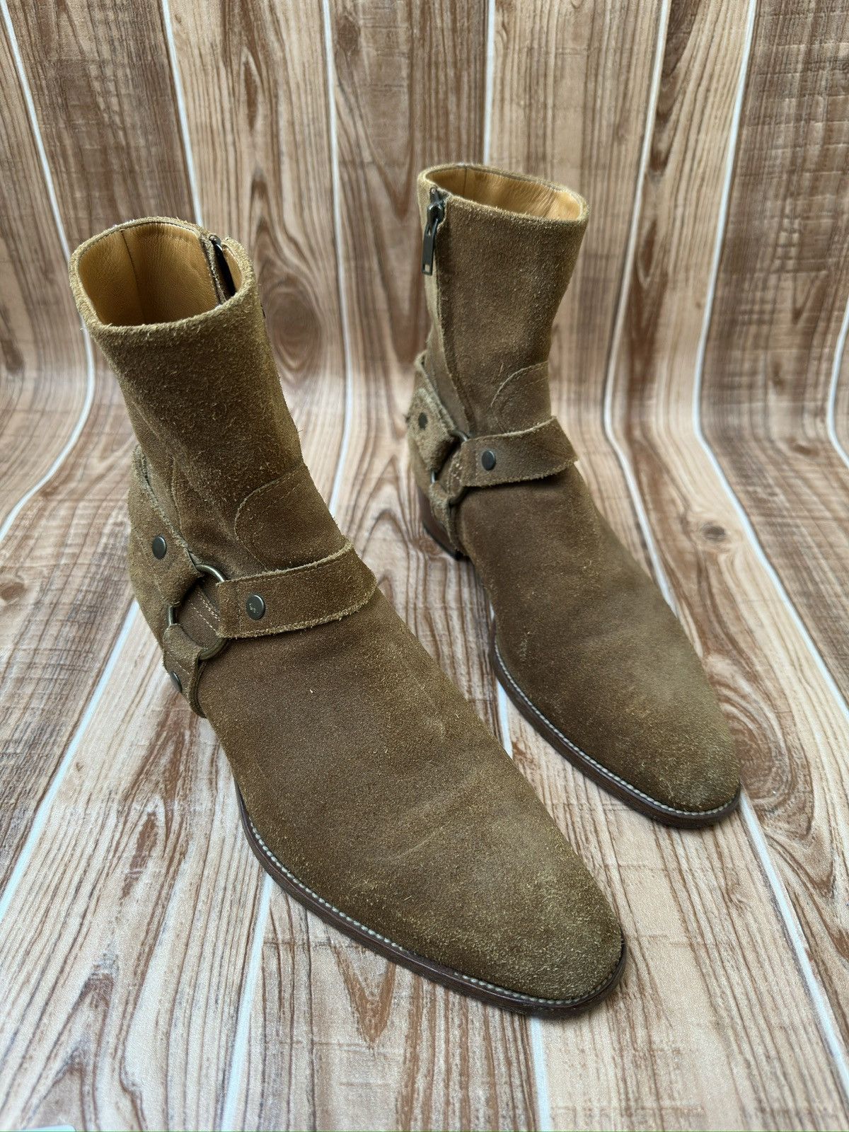 Hedi Slimane × Saint Laurent Paris 16SS Hedi Ver Nut Suede Wyatt