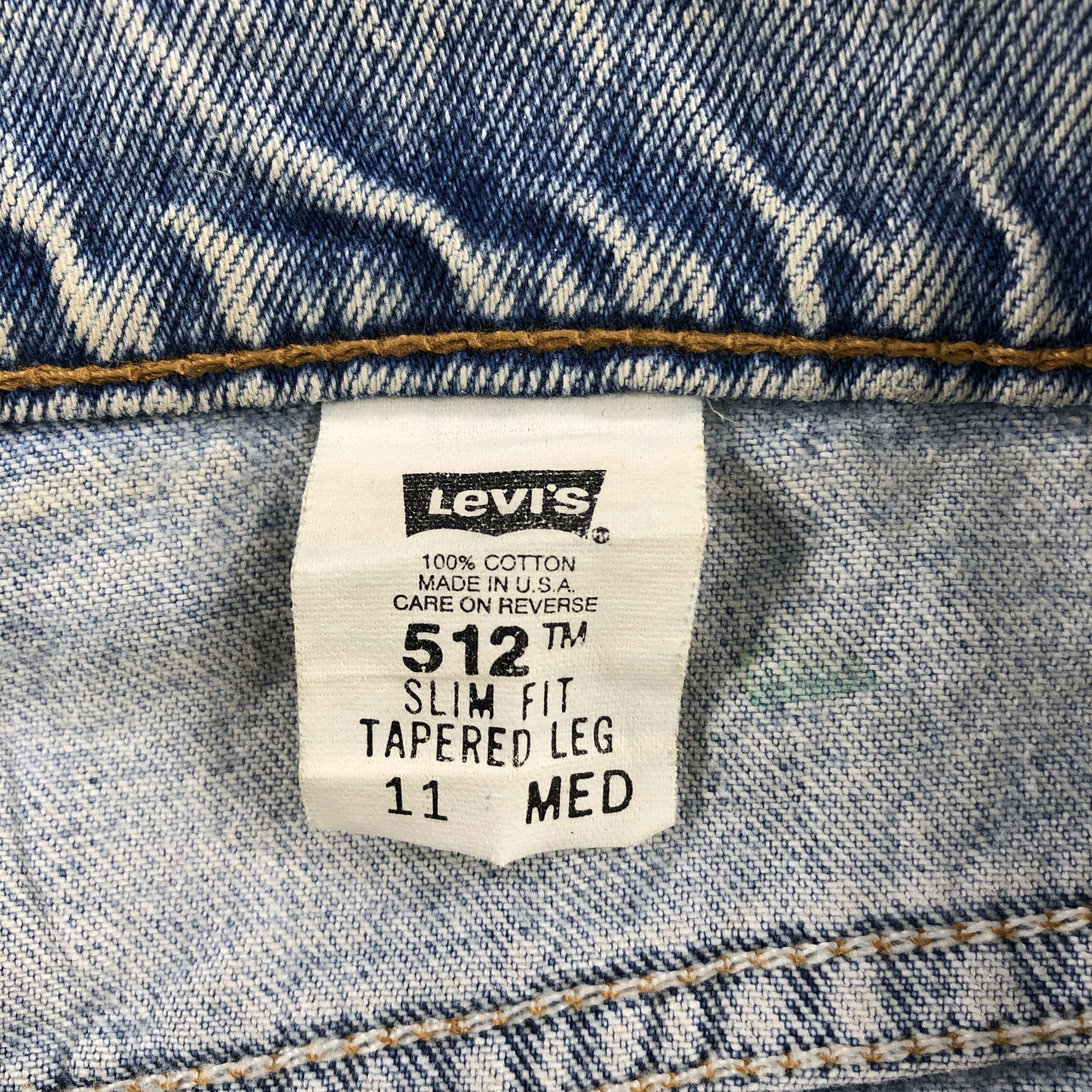 Levi's Vintage 90s Light Wash Levis 512 Jeans-J2249 Size US 29 - 10 Thumbnail