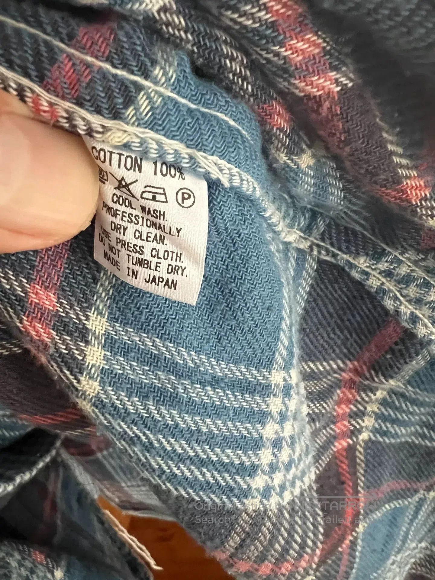 Pherrow's Pherrow's Indigo Houndstooth Shirt. Size US L / EU 52-54 / 3 - 5 Thumbnail
