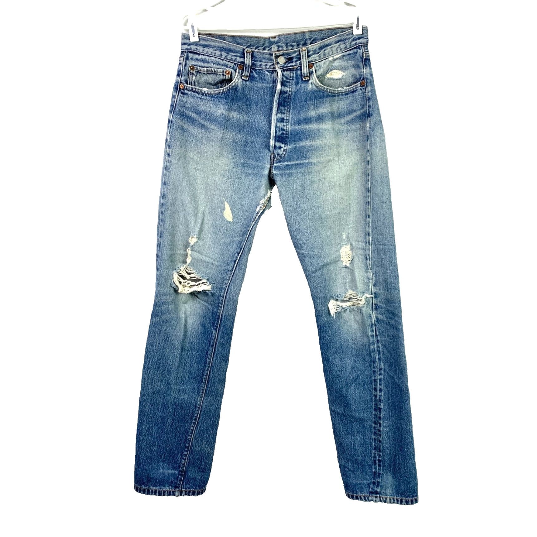 Levi's VINTAGE Levi's 501 Jeans Men Regular Fit 34x32.5 Blue Denim Cotton Button Fly 1978 Redline Selvedge USA 90s Style Size US 34 / EU 50 - 2 Thumbnail