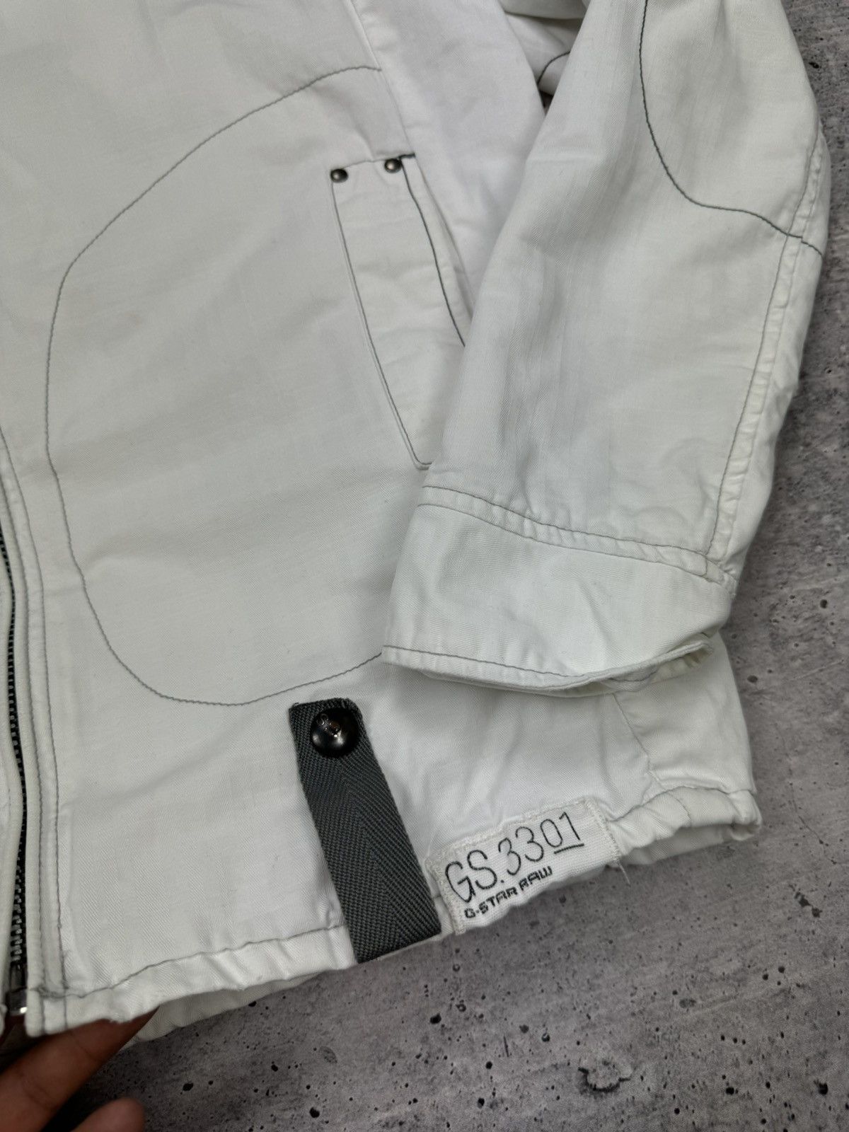 G-Star × Vintage Vintage G-Star Raw Big Back Logo 90s Y2K Style Bomber Jacket Size US M / EU 48-50 / 2 - 10 Thumbnail