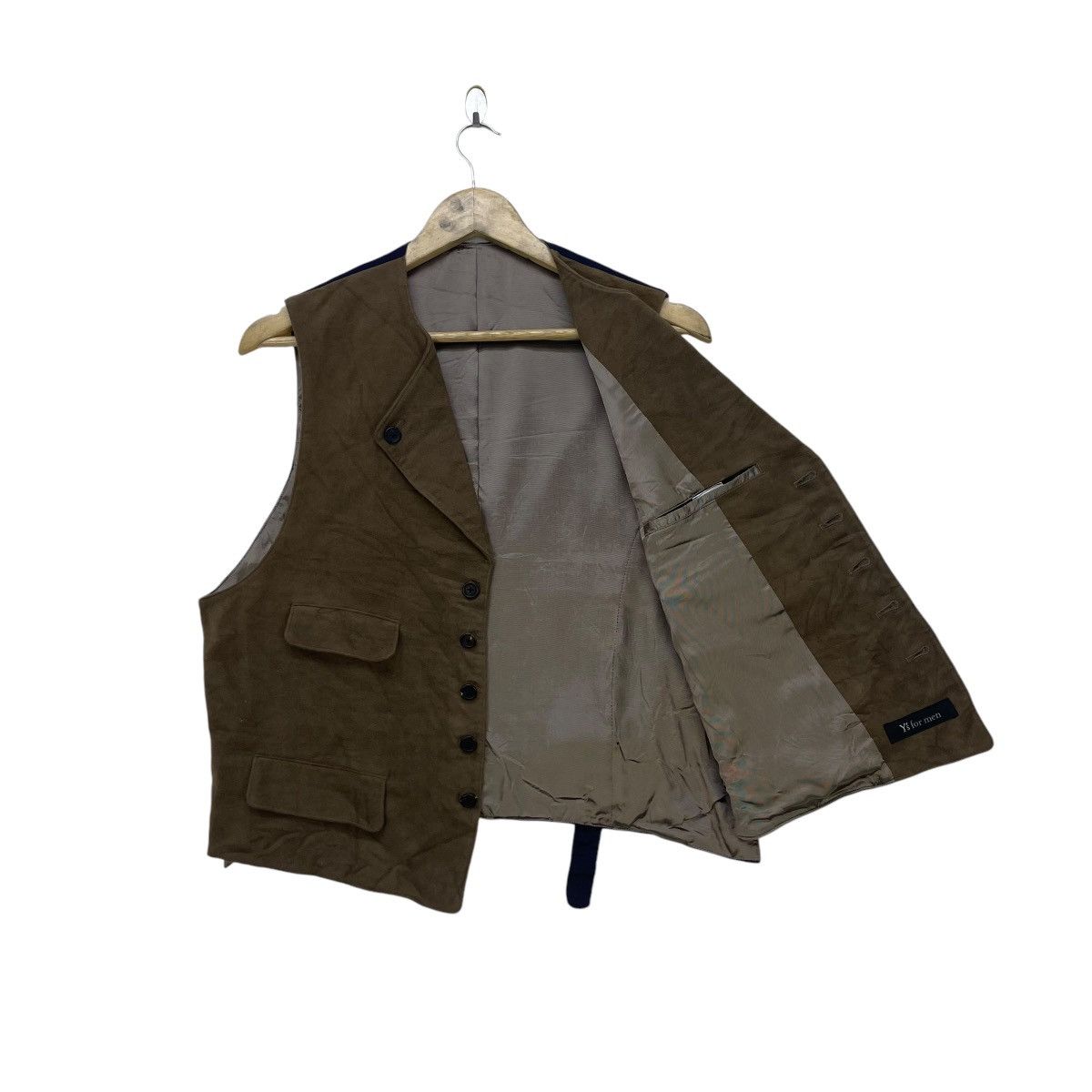 Y's for Men × Yohji Yamamoto Yohji Yamamoto Double Collar Ys For Men Buckle Waist Vest Size US M / EU 48-50 / 2 - 2 Thumbnail