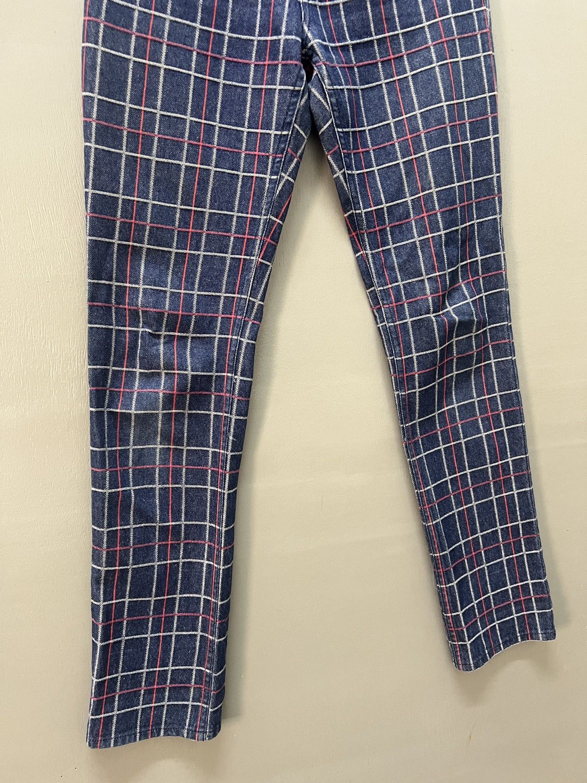 Hysteric Glamour Hysteric Glamour Checkered Denim Pant Size 27" / US 4 / IT 40 - 4 Thumbnail