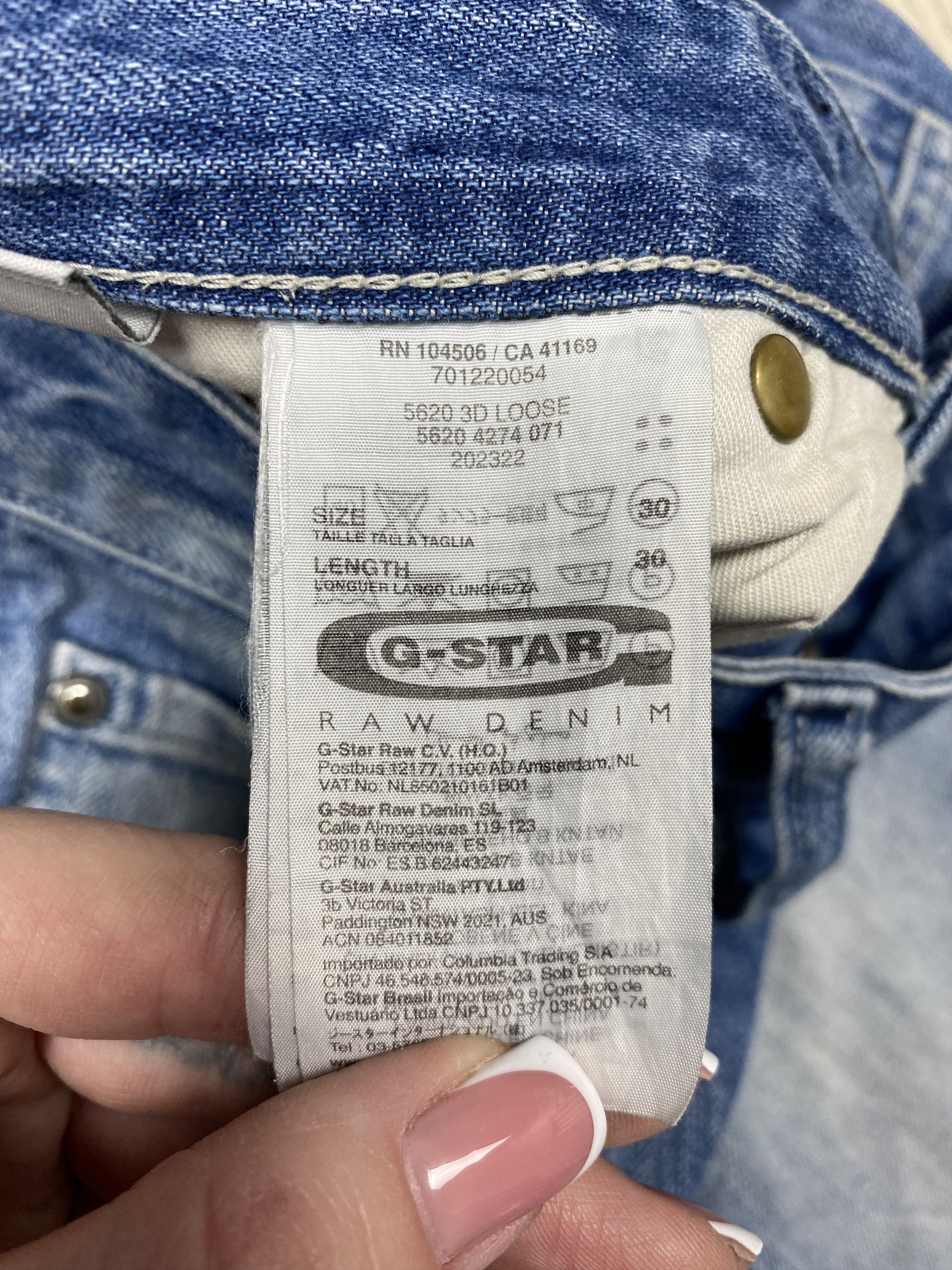 G-Star G Star Raw Mens Denim Pants Jeans Double Knee Size US 30 / EU 46 - 5 Thumbnail