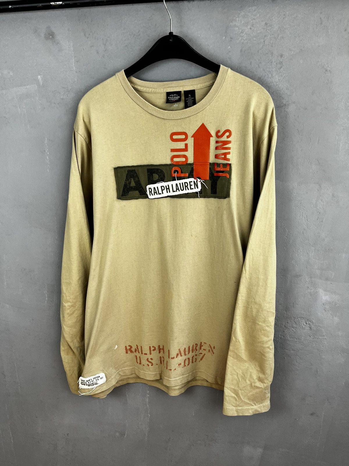 Polo Ralph Lauren army long sleeve vintage