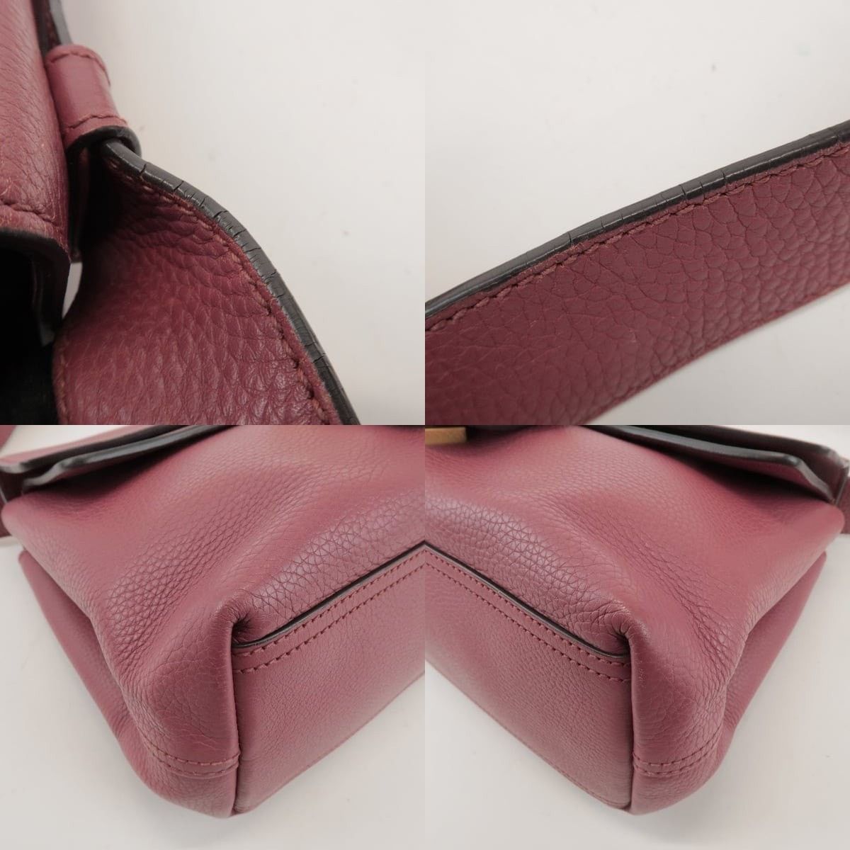Gucci Gucci GG Marmont Leather Shoulder Bag Pink Size ONE SIZE - 4 Thumbnail
