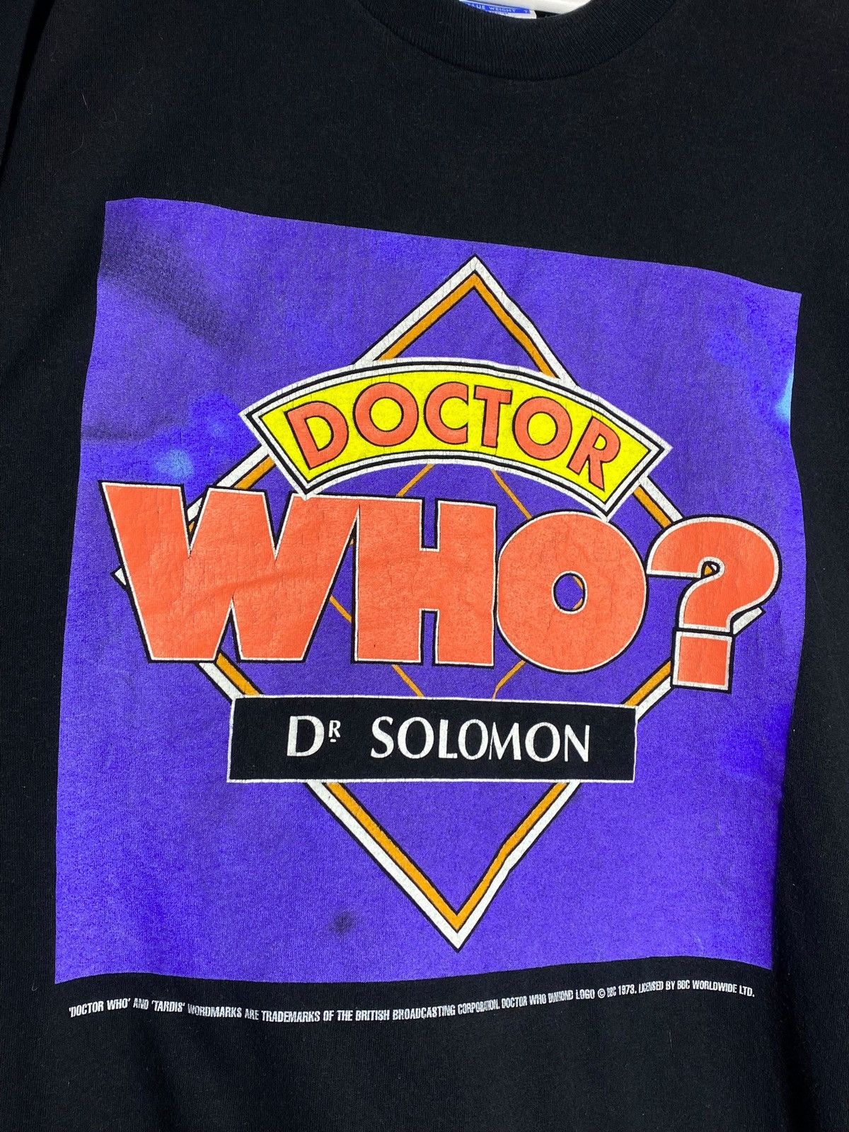 Vintage Vintage 90s Doctor Who Dr. Solomon BBC Promo Graphic T-shirt Size US XL / EU 56 / 4 - 4 Thumbnail