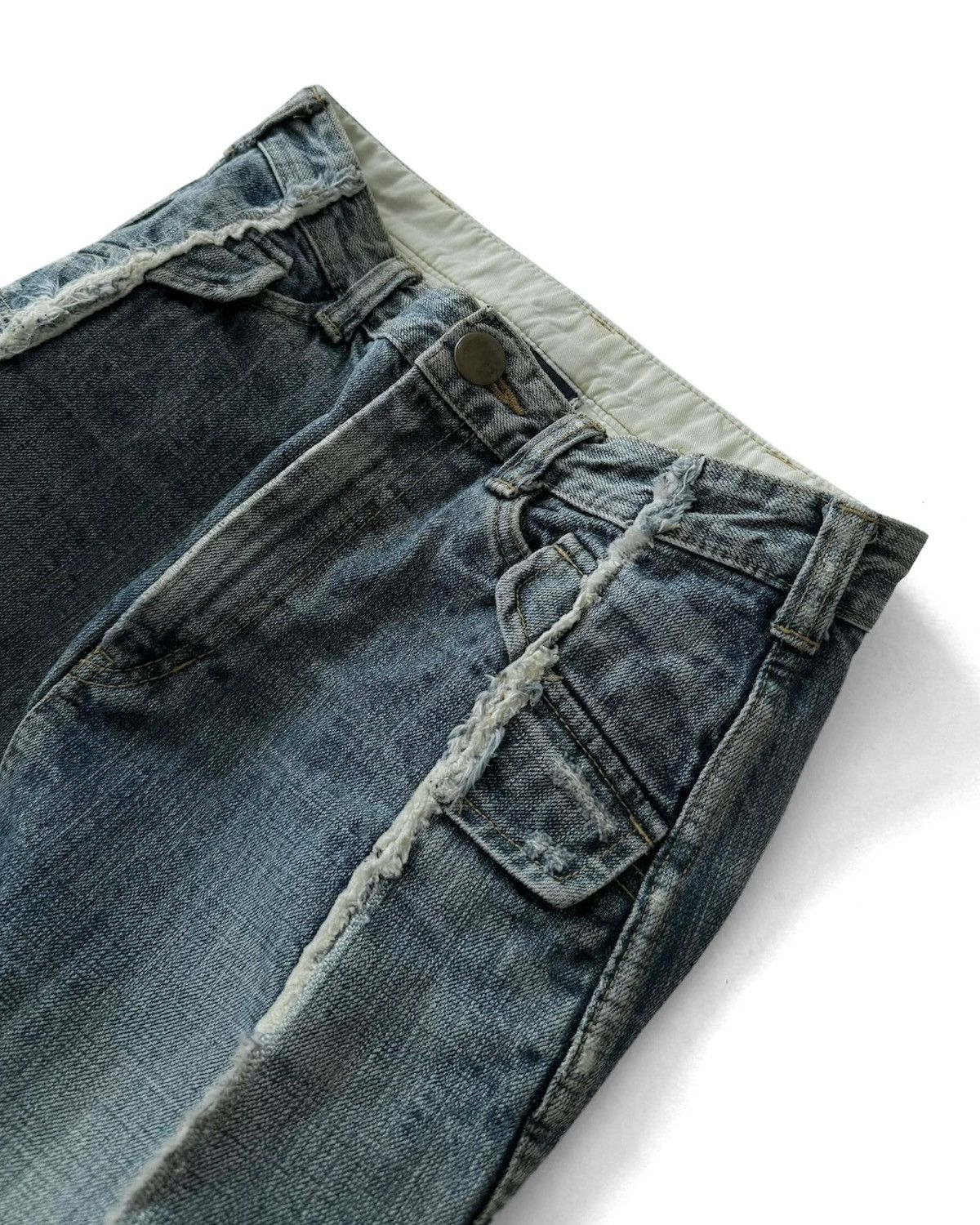 Tricot Comme des Garcons VINTAGE tricot COMME des GARÇONS Denim Skirt Size 28" / US 6 / IT 42 - 2 Thumbnail