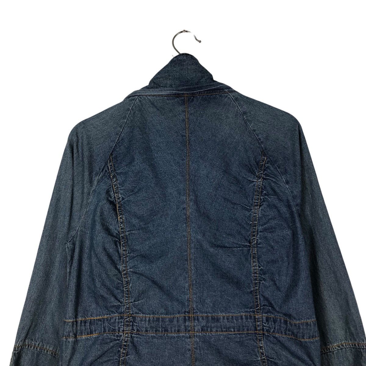 Japanese Brand 📌Vintage Biker Denim Jacket Unknown Japan Issey Miyake Size US M / EU 48-50 / 2 - 10 Thumbnail