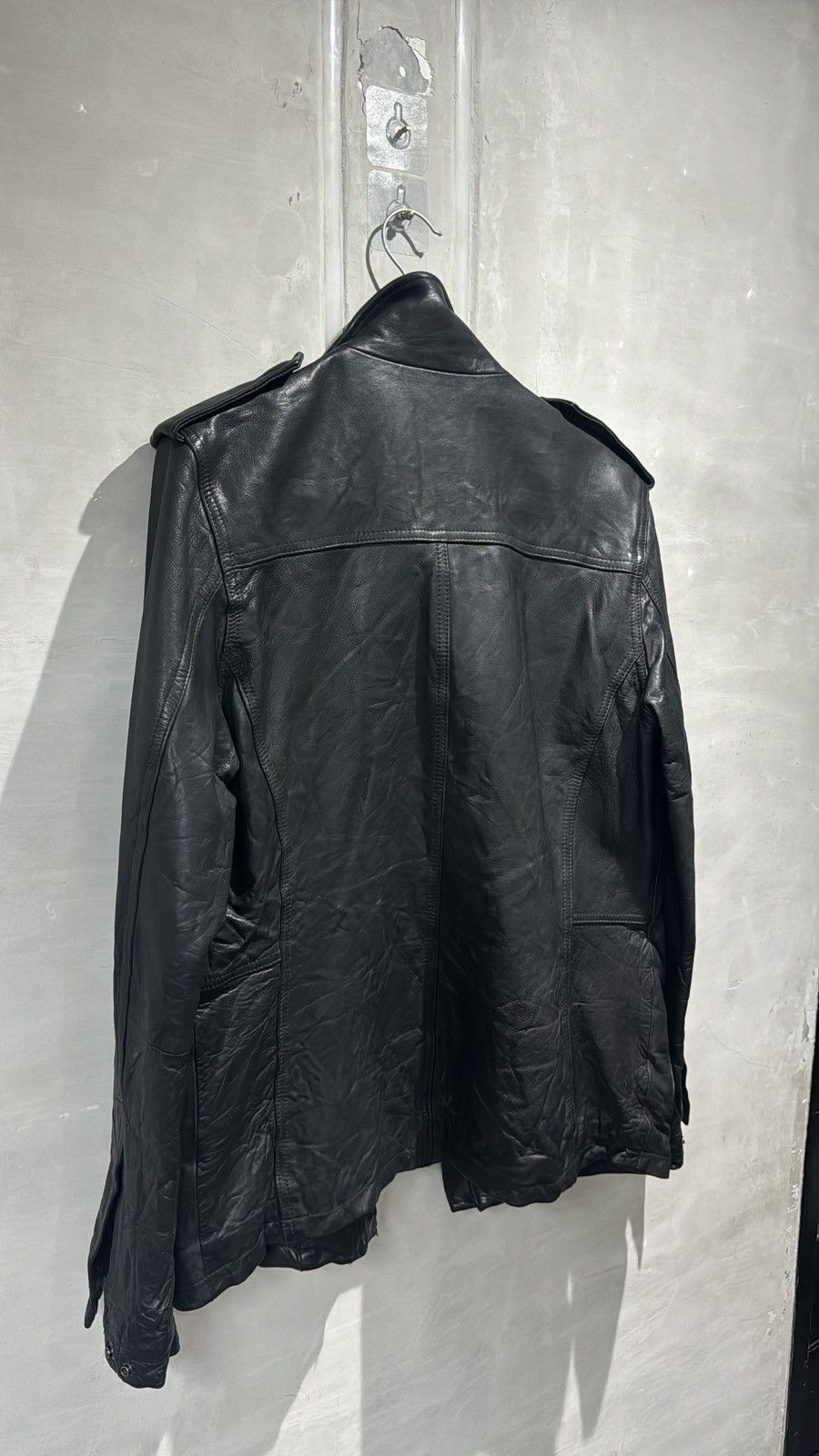Japanese Brand Attack The Mind 7 Tactical Oxhide Leather Jacket Size US L / EU 52-54 / 3 - 16 Thumbnail