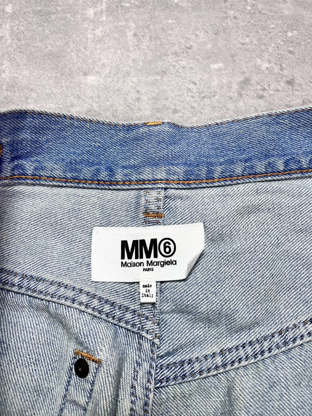 Maison Margiela SS17 MM6 Presentation Folded Cropped Flared Fit Jeans 40 Size 27" / US 4 / IT 40 - 10 Thumbnail