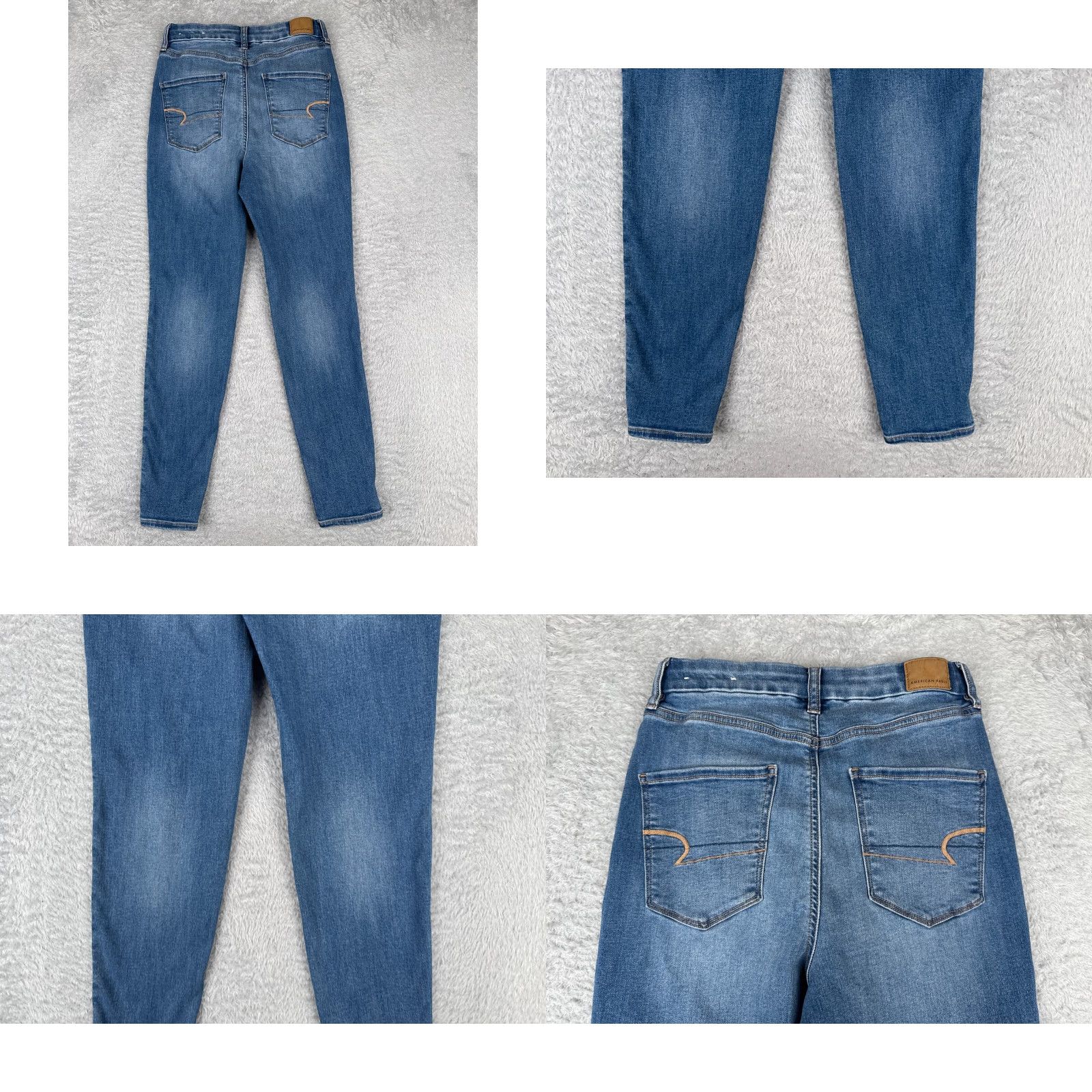 American Eagle Outfitters American Eagle Outfiters Jeans Women 8 Blue Denim Jegging Stretch Distressed Zip 27x27 5-Pocket Design Inseam 27 Size 30" / US 8 / IT 44 - 10 Thumbnail