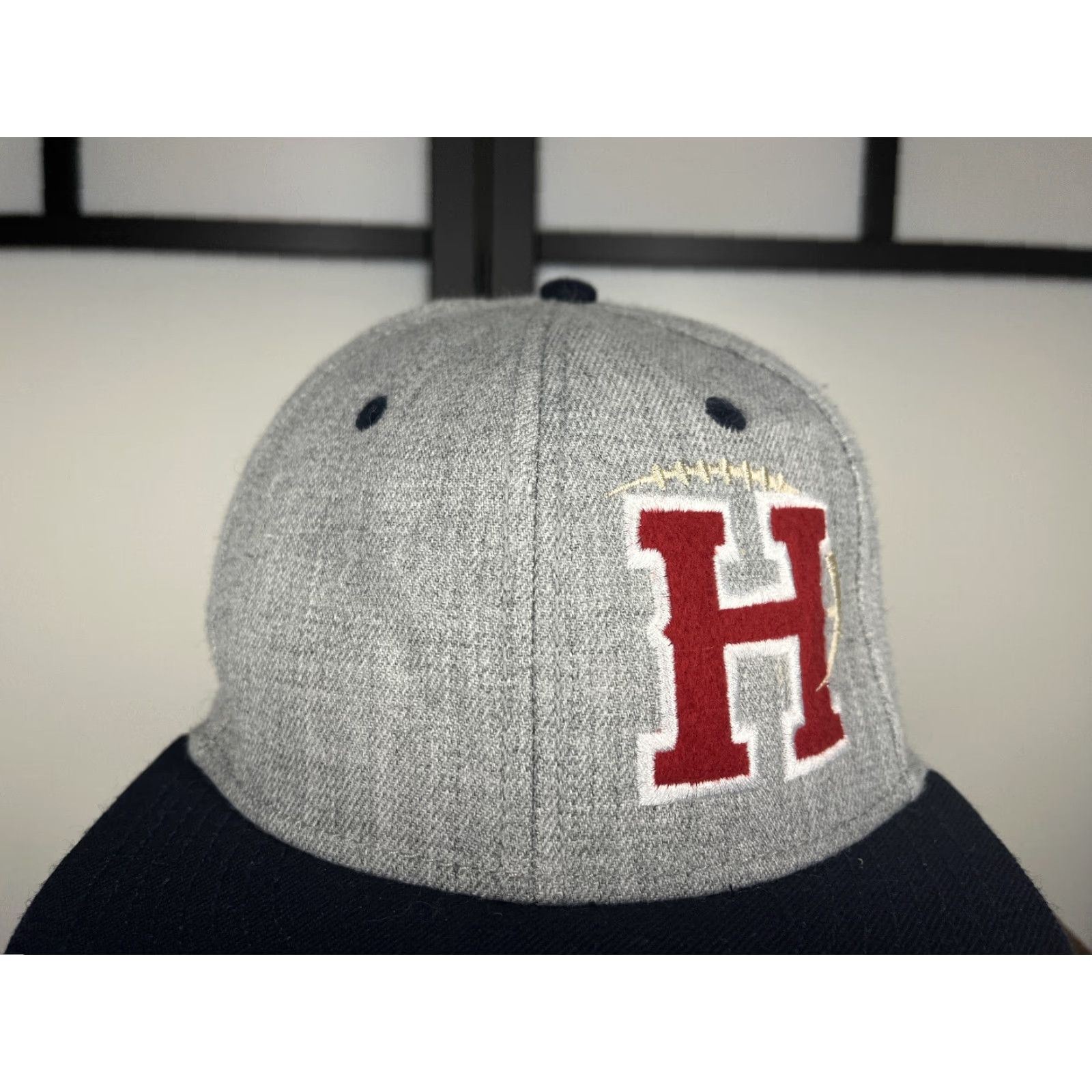 Vintage Otto Football Hat Cap - Baseball Cap - Gray Wool/Acrylic Blend - One Size - Unisex Adults - Adjustable - Sports Logo - 90s Theme? Size ONE SIZE - 2 Thumbnail