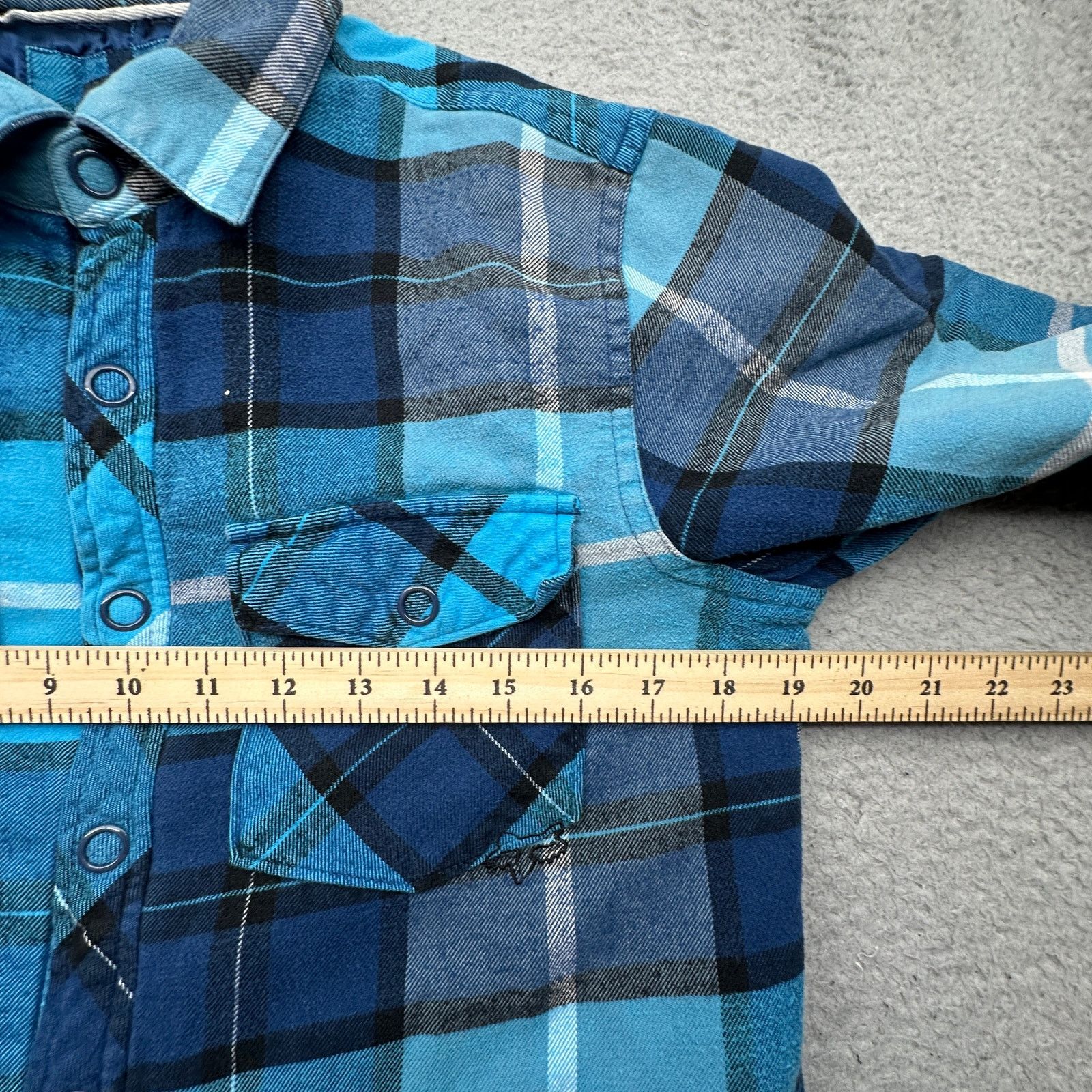 Fox Racing Fox Racing Blue Flannel Button Up Shirt Womens 6 Small Size M / US 6-8 / IT 42-44 - 4 Thumbnail