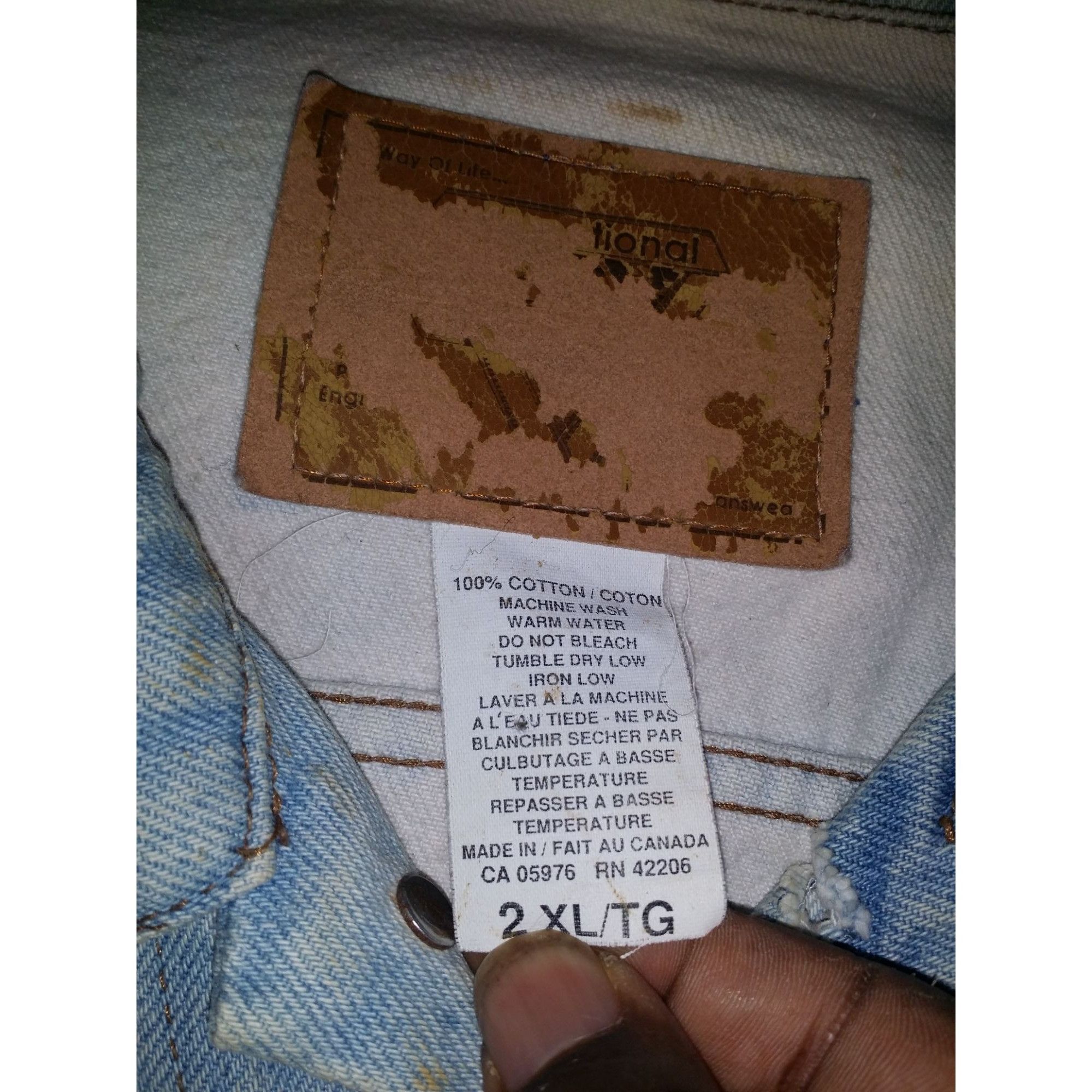 Vintage FM X 94.5 The Craven Moorehead Band Denim Jacket Men Sz XXL Size US XXL / EU 58 / 5 - 5 Thumbnail