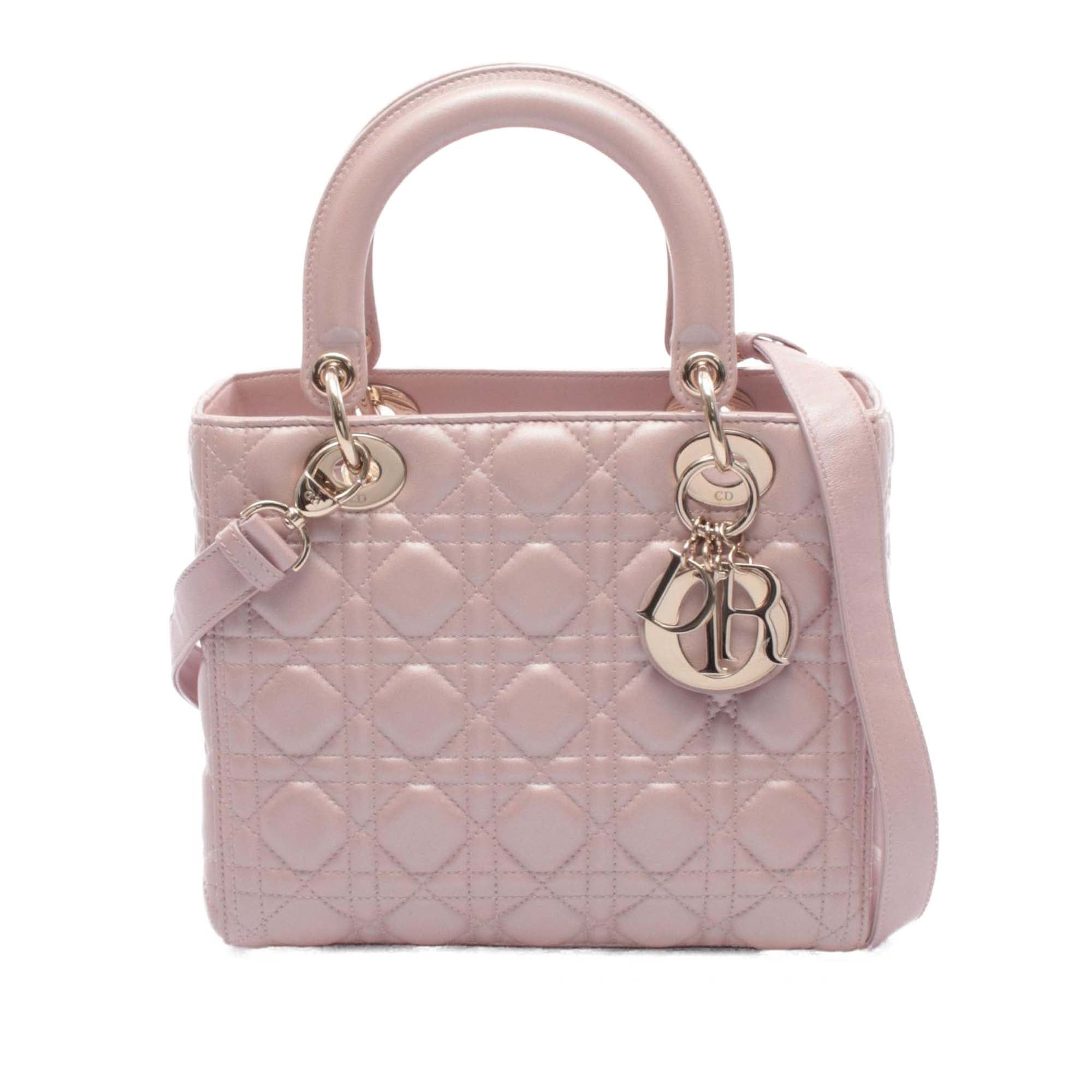 Dior Medium Iridescent Lambskin Cannage Lady Dior Size ONE SIZE - 1 Thumbnail