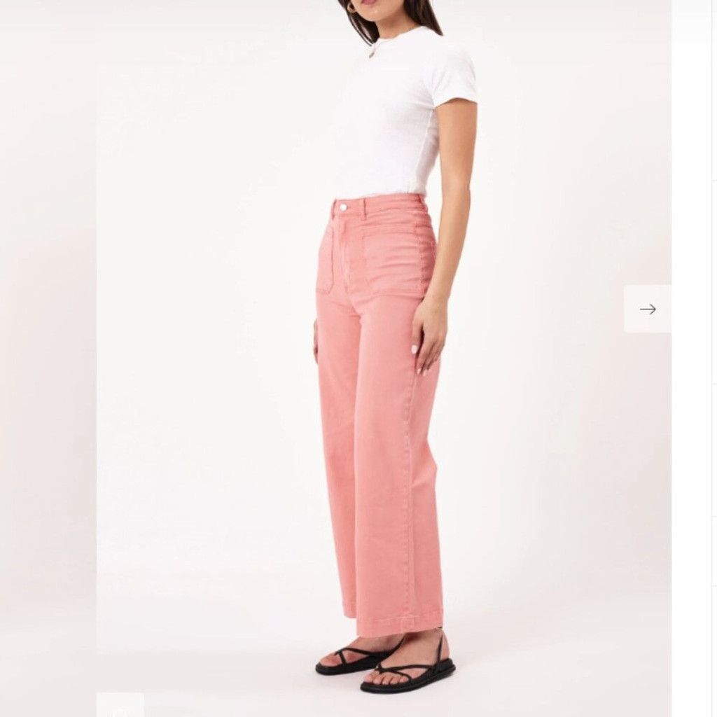Rolla's 🌸 NEW Rolla’s Sailor Jeans in Peony | Size 28 (US 4-6) Size 28" / US 6 / IT 42 - 3 Thumbnail