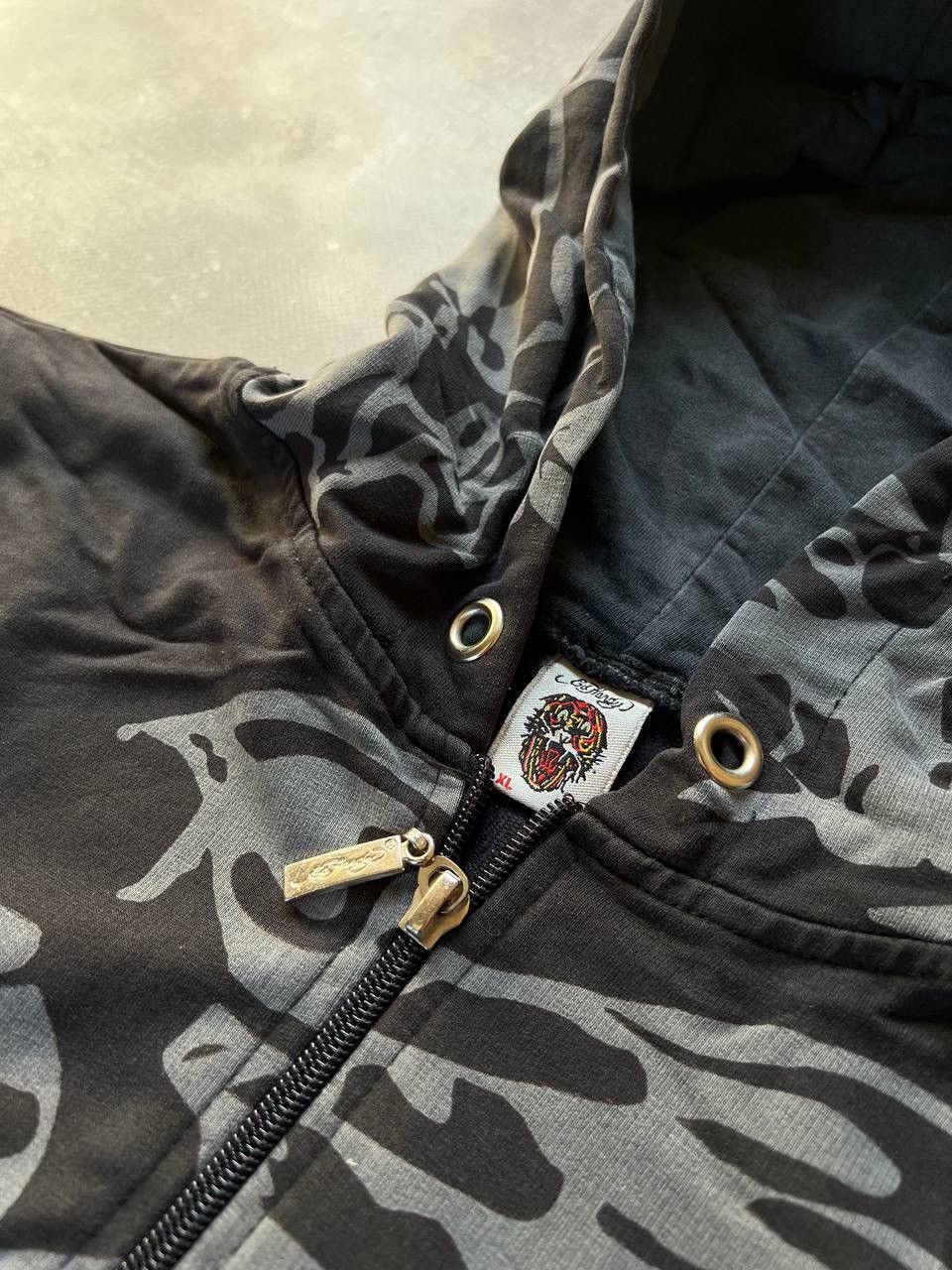 Ed Hardy × Vintage Vintage Ed Hardy Zip Hoodie Size S / US 4 / IT 40 - 3 Thumbnail