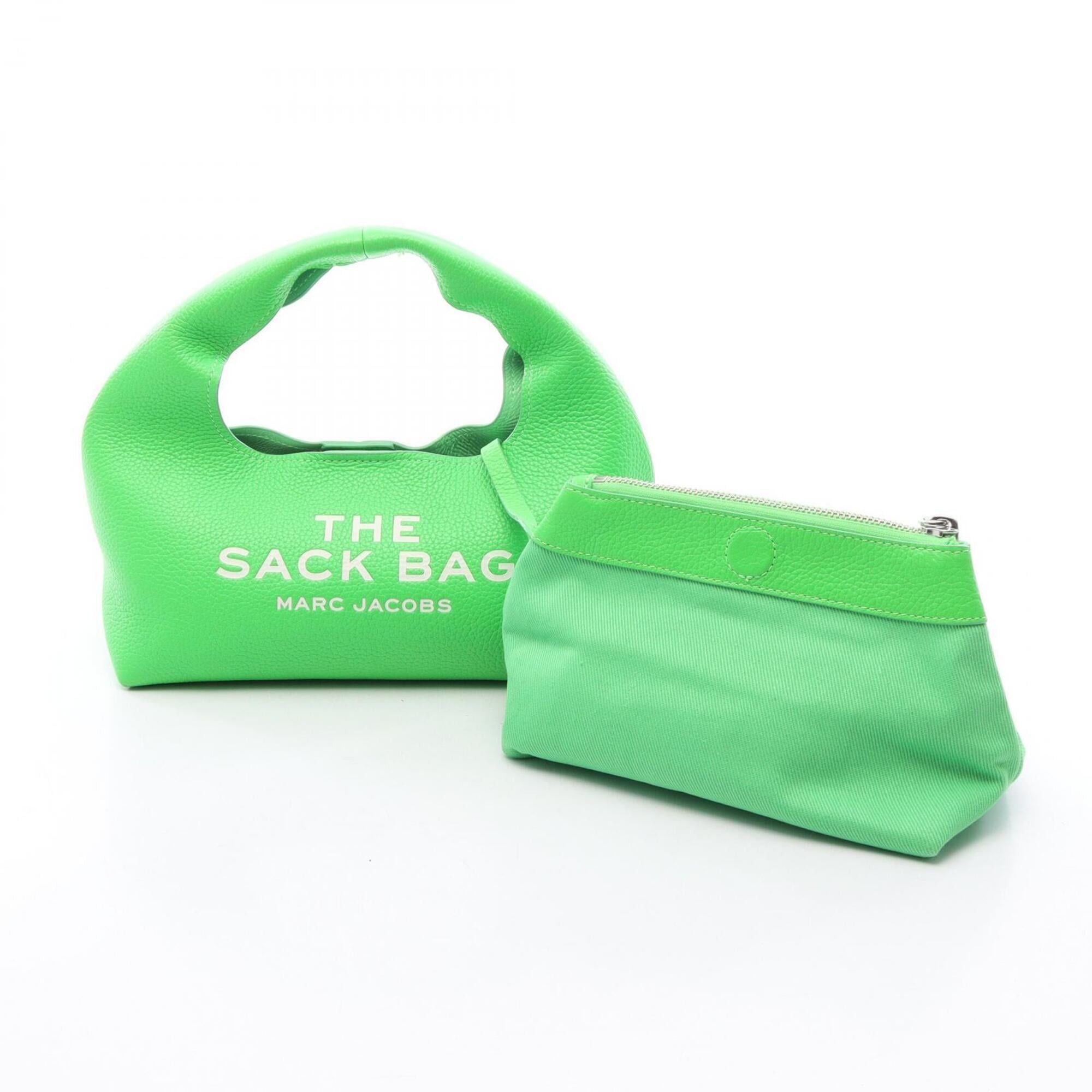 Marc Jacobs Marc Jacobs THE LEATHER SACK BAG MINI - Leather handbag, mini women's, green. Size ONE SIZE - 1 Thumbnail