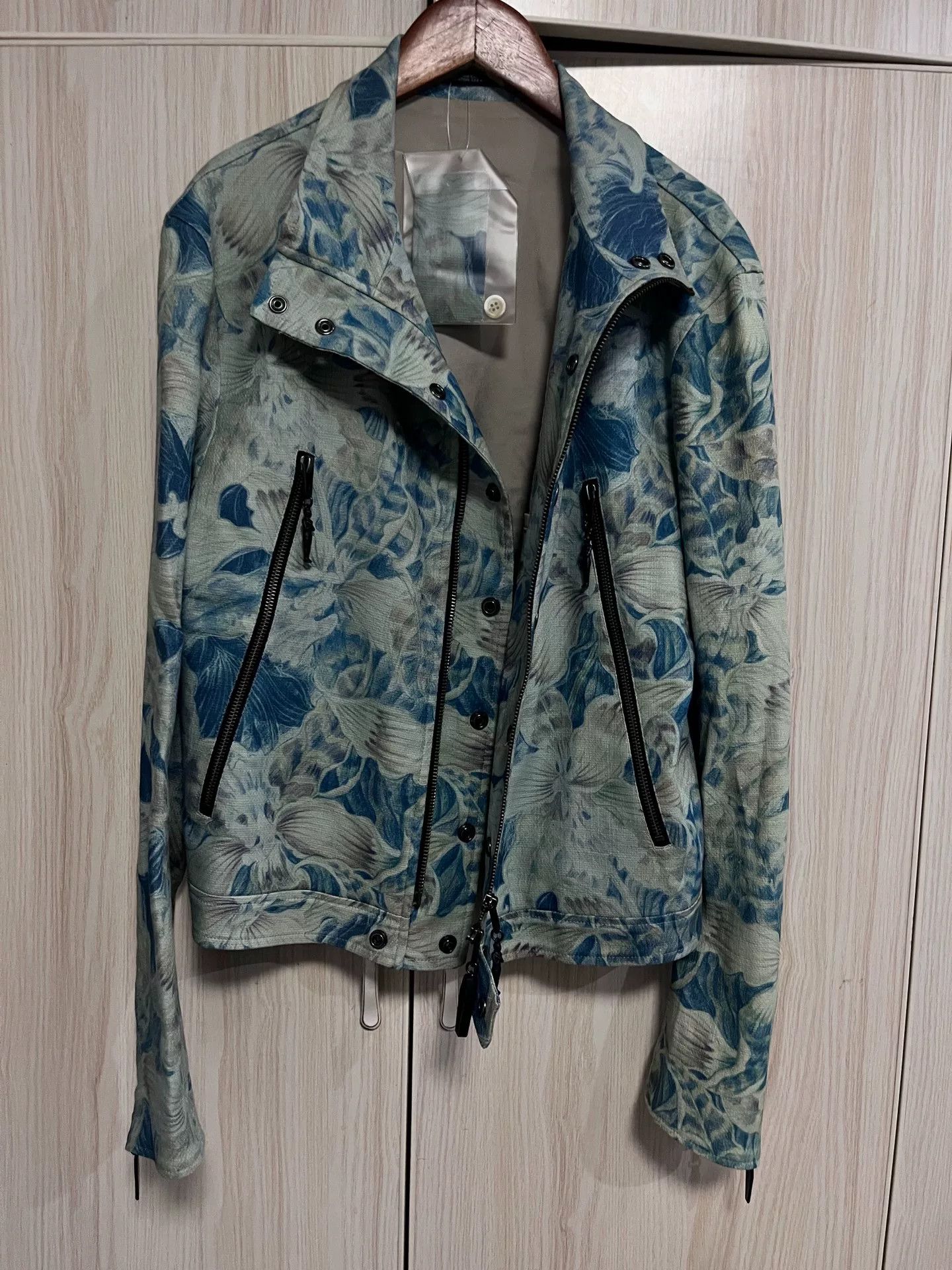Yohji Yamamoto Yohji Yamamoto Floral Motorcycle Jacket Size US M / EU 48-50 / 2 - 1 Thumbnail