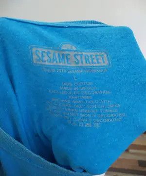 Cartoon Network Cookie Monster Big Face Graphic T-Shirt By Sesame Street Size US L / EU 52-54 / 3 - 4 Thumbnail