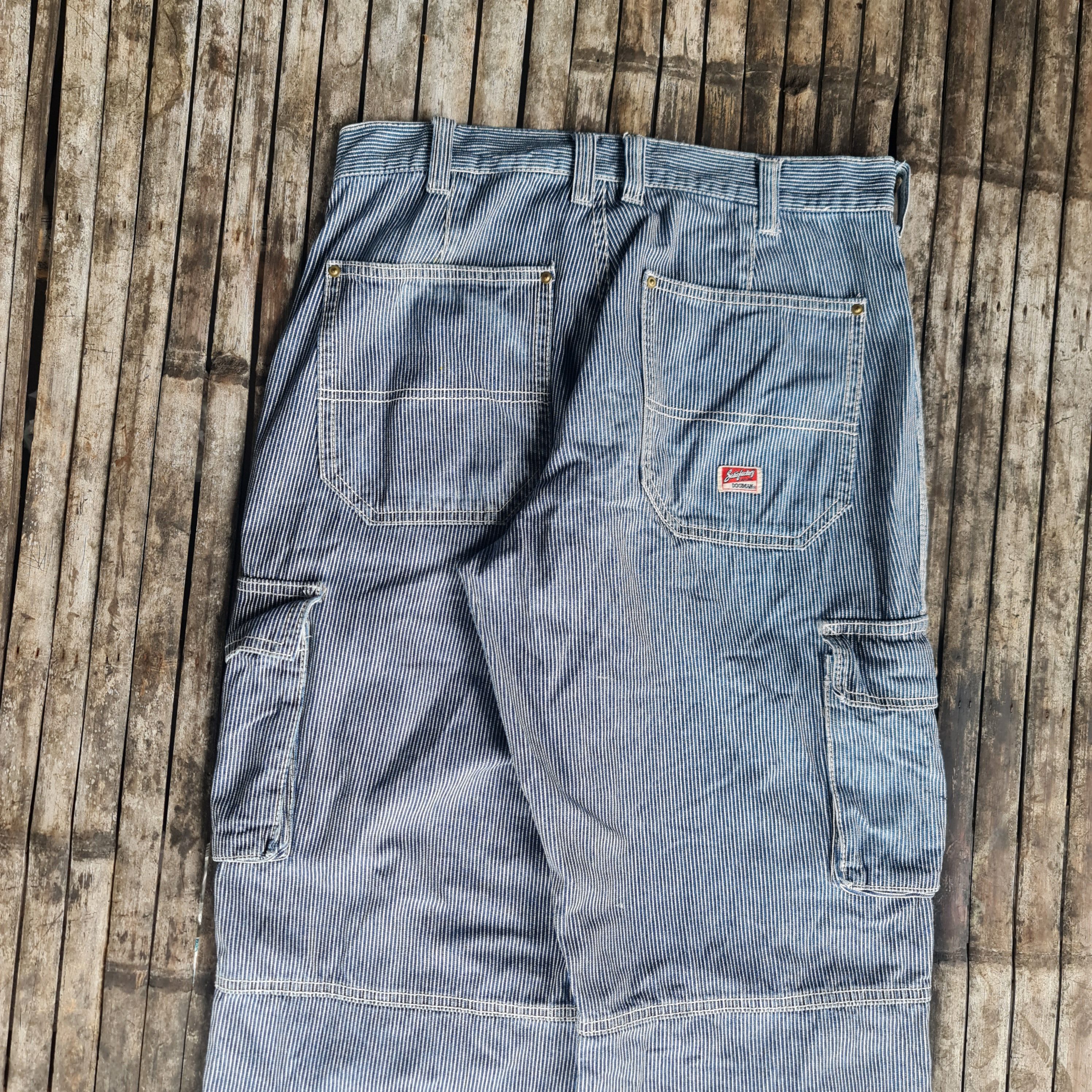 Vintage Vintage Hickory Dogman Baggy Pant j0002 Size US 32 / EU 48 - 18 Thumbnail