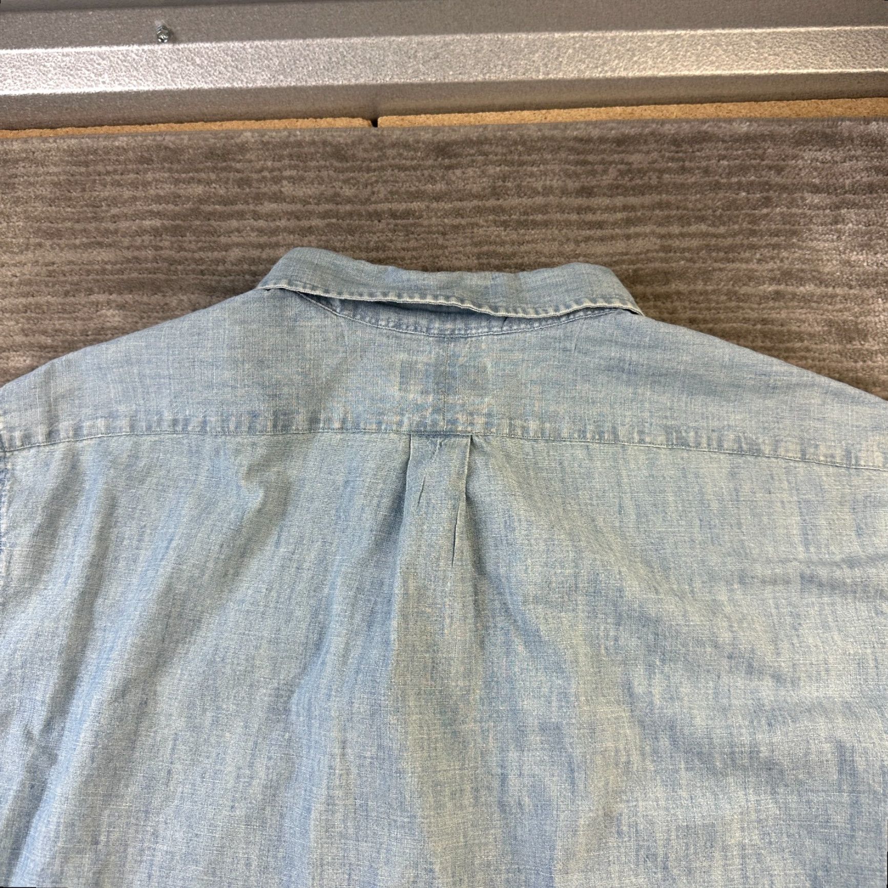 Polo Ralph Lauren VINTAGE Polo Ralph Lauren Shirt Mens 2XL Blue Chambray Button-Up Cotton Size US XXL / EU 58 / 5 - 6 Thumbnail