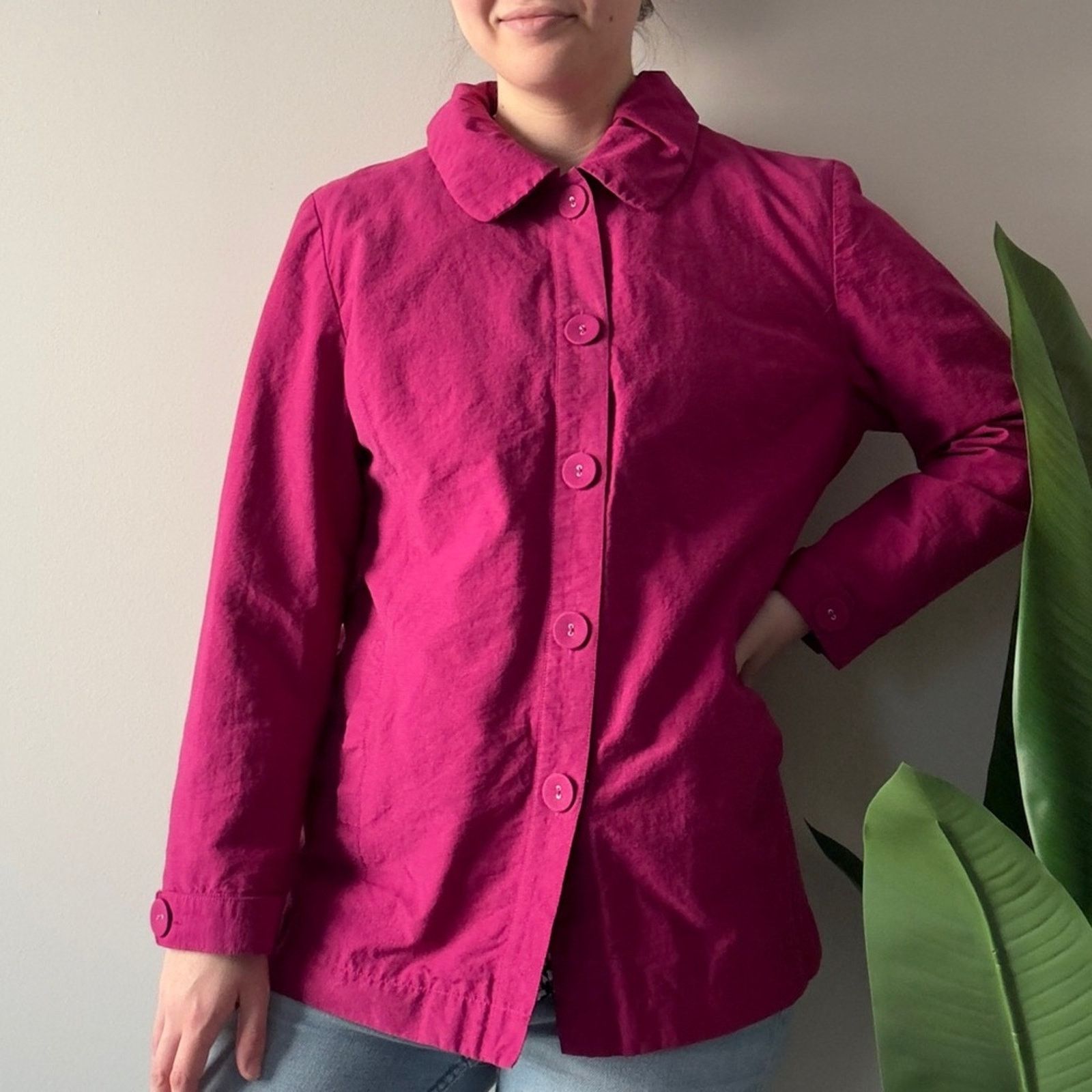 Chicos Chico’s 2000s Vintage Y2K Sparkly Vibrant Pink Button-Up EUC Size L / US 10 / IT 46 - 1 Thumbnail