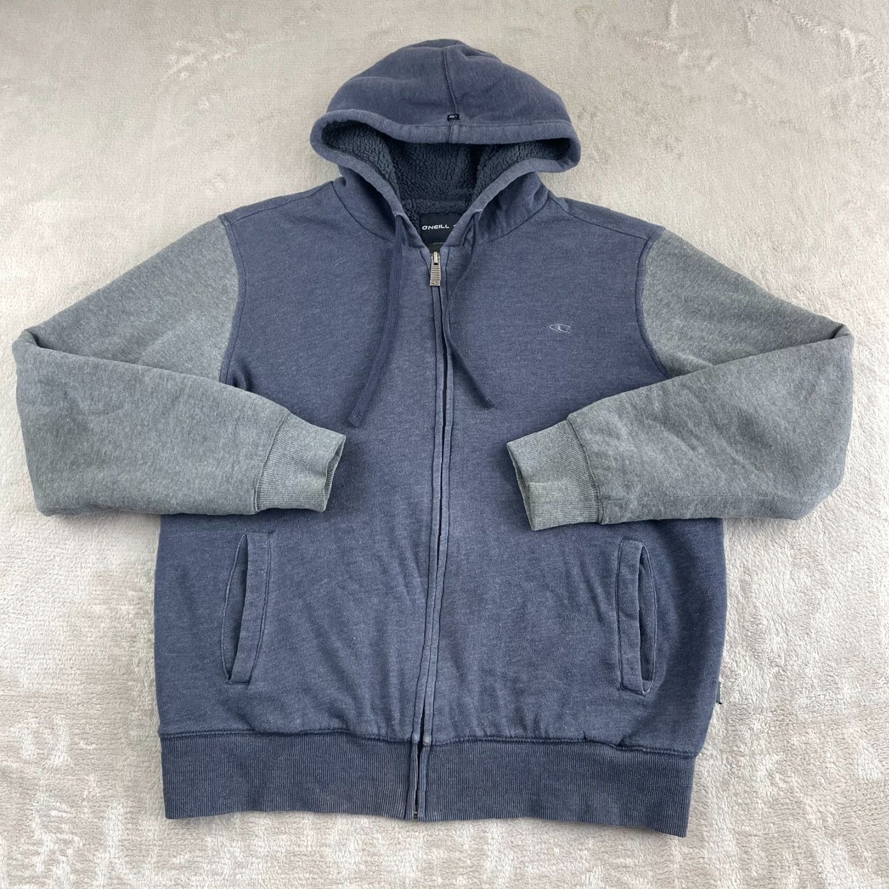 Vintage VINTAGE Oneill Hoodie Men S Blue Full Zip Sherpa Lined Grunge Y2K 90s Skater Hip Hop Sports Mens Size US S / EU 44-46 / 1 - 2 Thumbnail