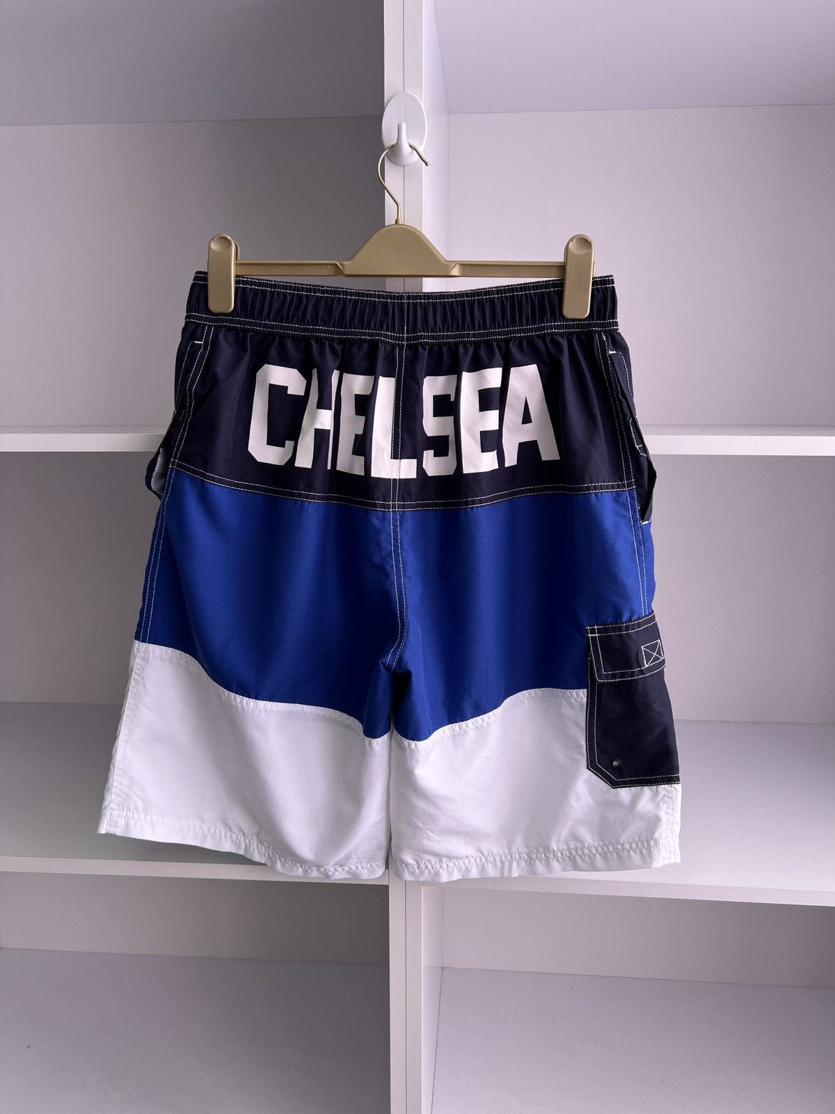 Chelsea Soccer × Vintage Vintage Chelsea Rare Shorts Size US 33 - 13 Thumbnail