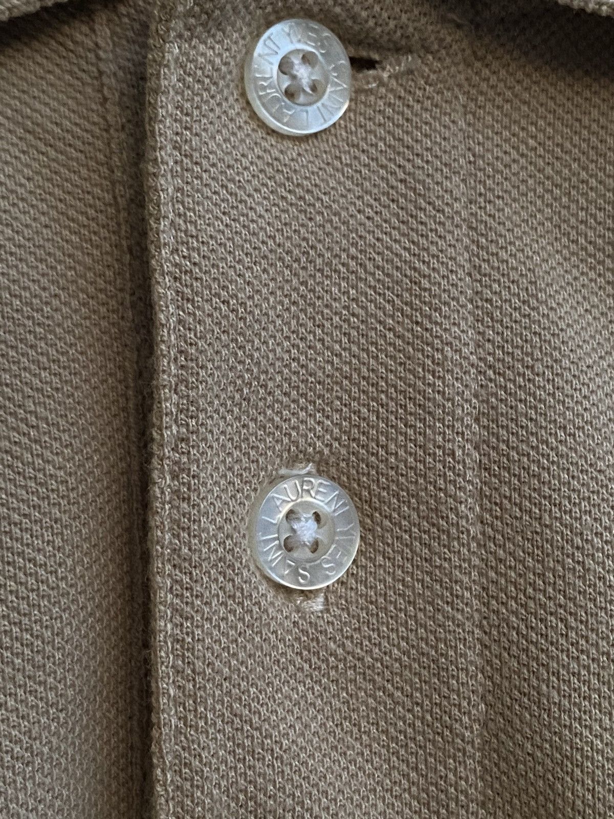 Yves Saint Laurent Beige YSL Polo Shirt Tan YSL T-shirt YSL Shirt Size US XL / EU 56 / 4 - 4 Thumbnail