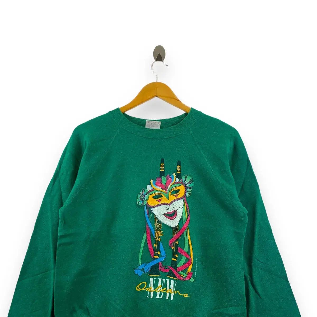 Vintage Vintage 1988 FRENCH QUARTER New Orleans Sweatshirt Size M / US 6-8 / IT 42-44 - 2 Thumbnail