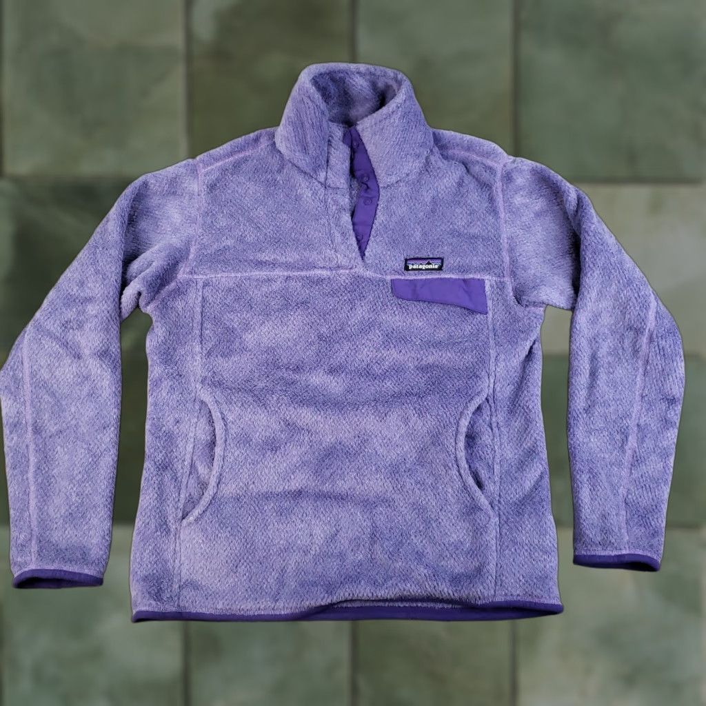 Patagonia Patagonia Sweater Womens Medium Purple Pullover Fleece Pockets 1/4 Zip Mock Neck Casual Outdoor Ski Size M / US 6-8 / IT 42-44 - 1 Thumbnail