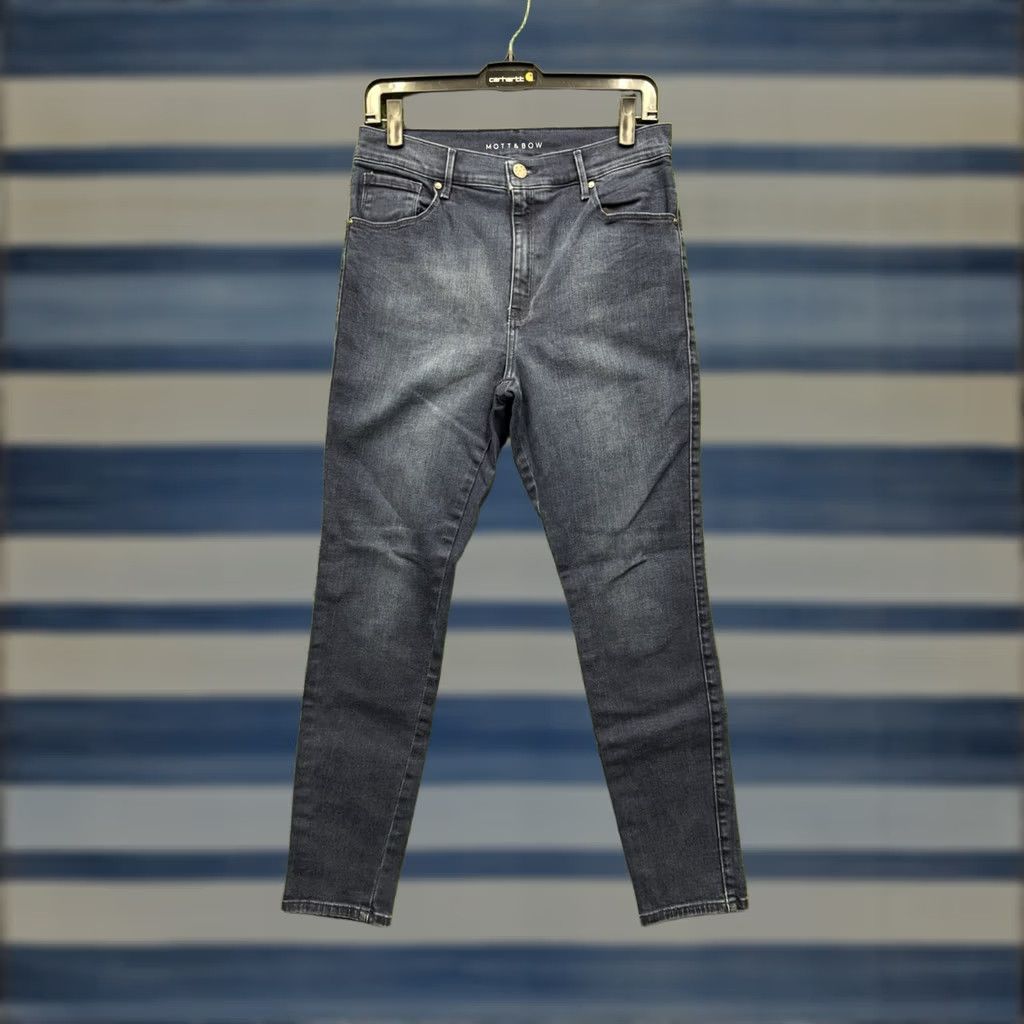 Mott & Bow Mott & Bow Jeans Womens 30 High Rise Skinny Dark Wash Denim, 5-Pocket, Stretch Blue Size 30" / US 8 / IT 44 - 1 Thumbnail