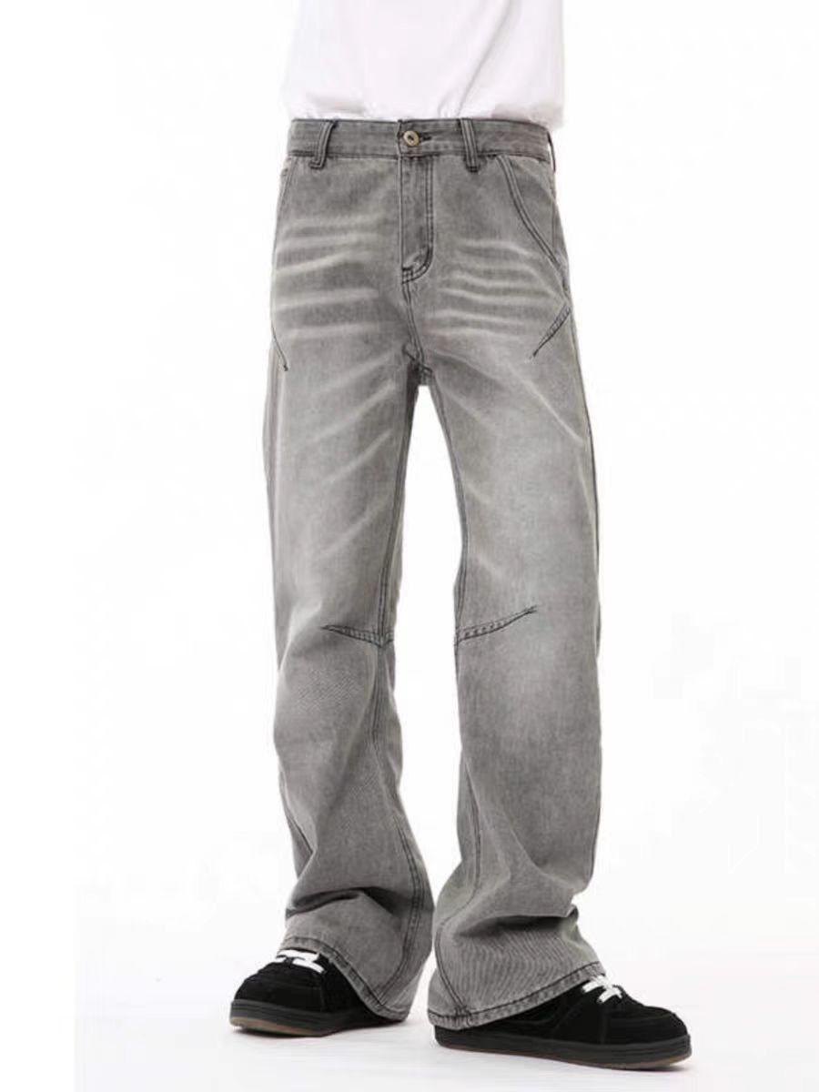 Japanese Brand × Jean Washed baggy micro flared jeans Size US 30 / EU 46 - 4 Thumbnail