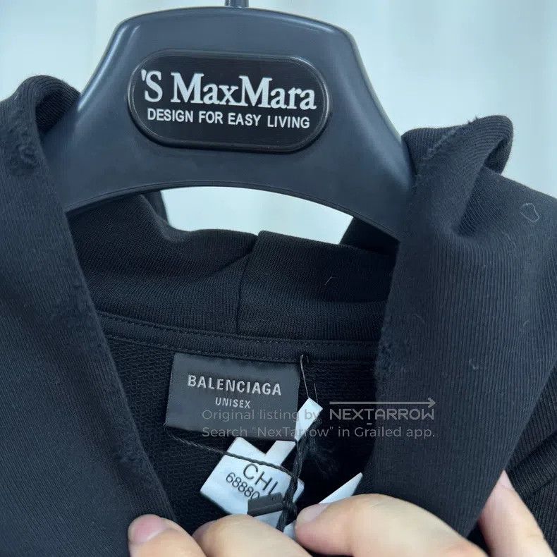 Balenciaga Balenciaga Bitcoin Distressed Print Letter Hoodie Size US S / EU 44-46 / 1 - 5 Thumbnail