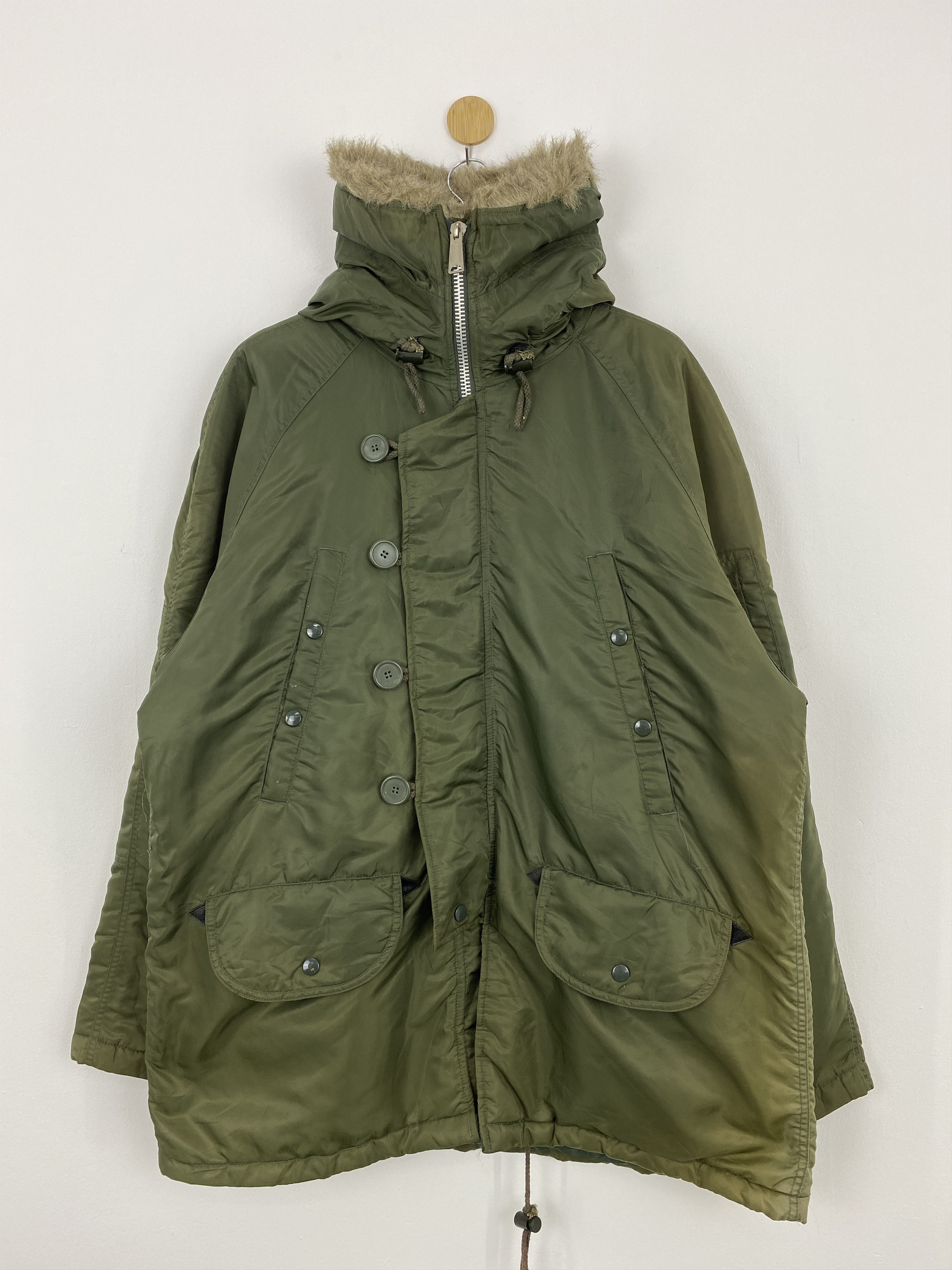 Freewheelers Vintage Military Garment Mohair Bomber Jacket J1818 Size US XL / EU 56 / 4 - 1 Thumbnail