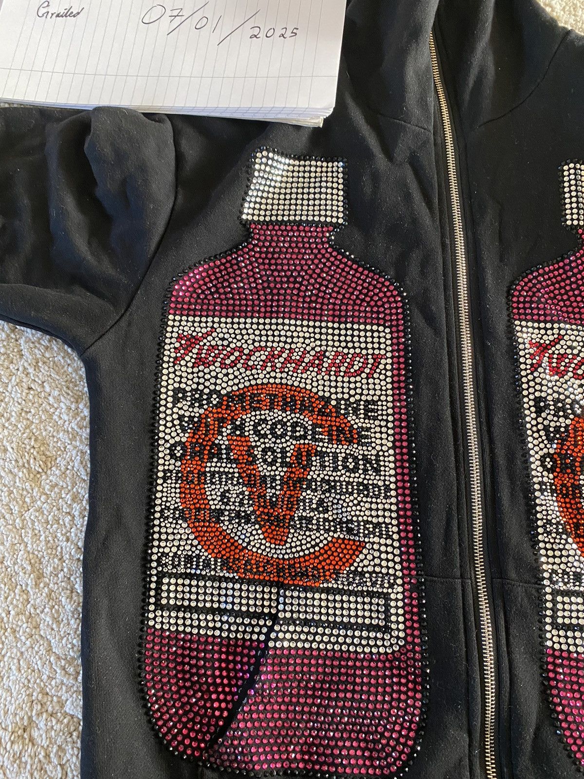 Other Promethazine rhinestone hoodie Size US M / EU 48-50 / 2 - 2 Thumbnail